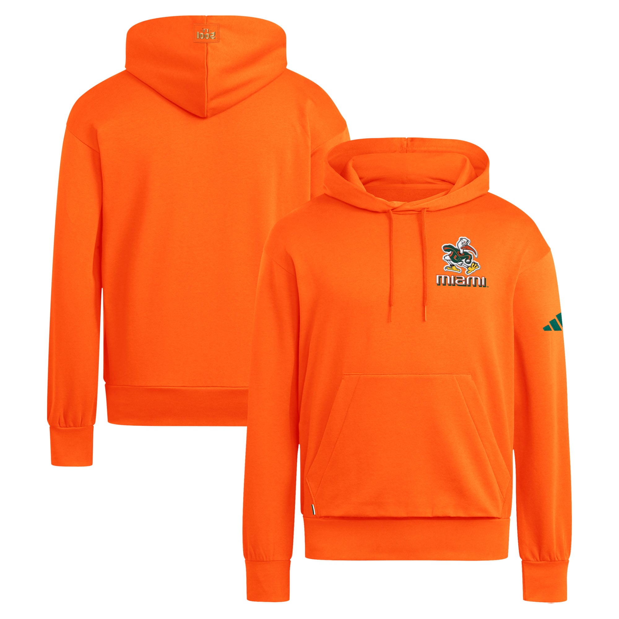 Sweat à capuche polaire adidas Orange Miami Hurricanes It's Back pour homme
