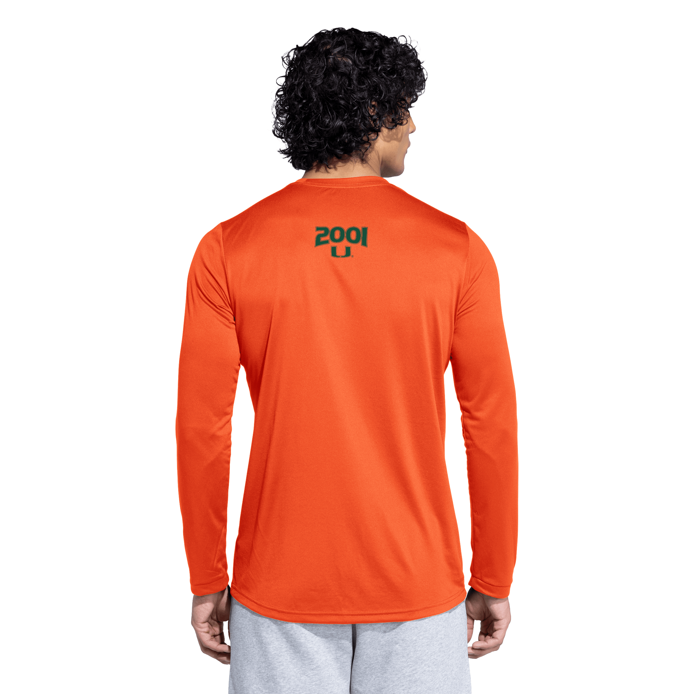 T-shirt à manches longues adidas blanc Miami Hurricanes « It's Back » pour homme