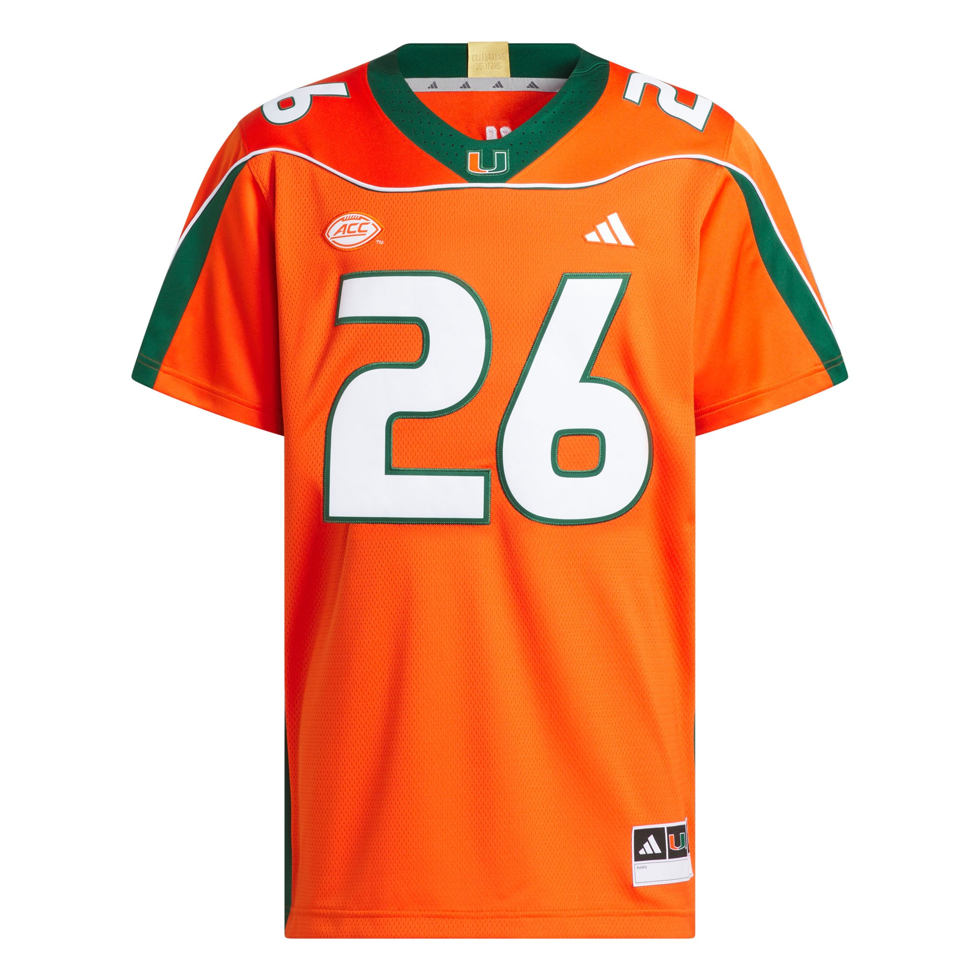 Maillot domicile adidas Sean Taylor orange Miami Hurricanes Premier pour homme