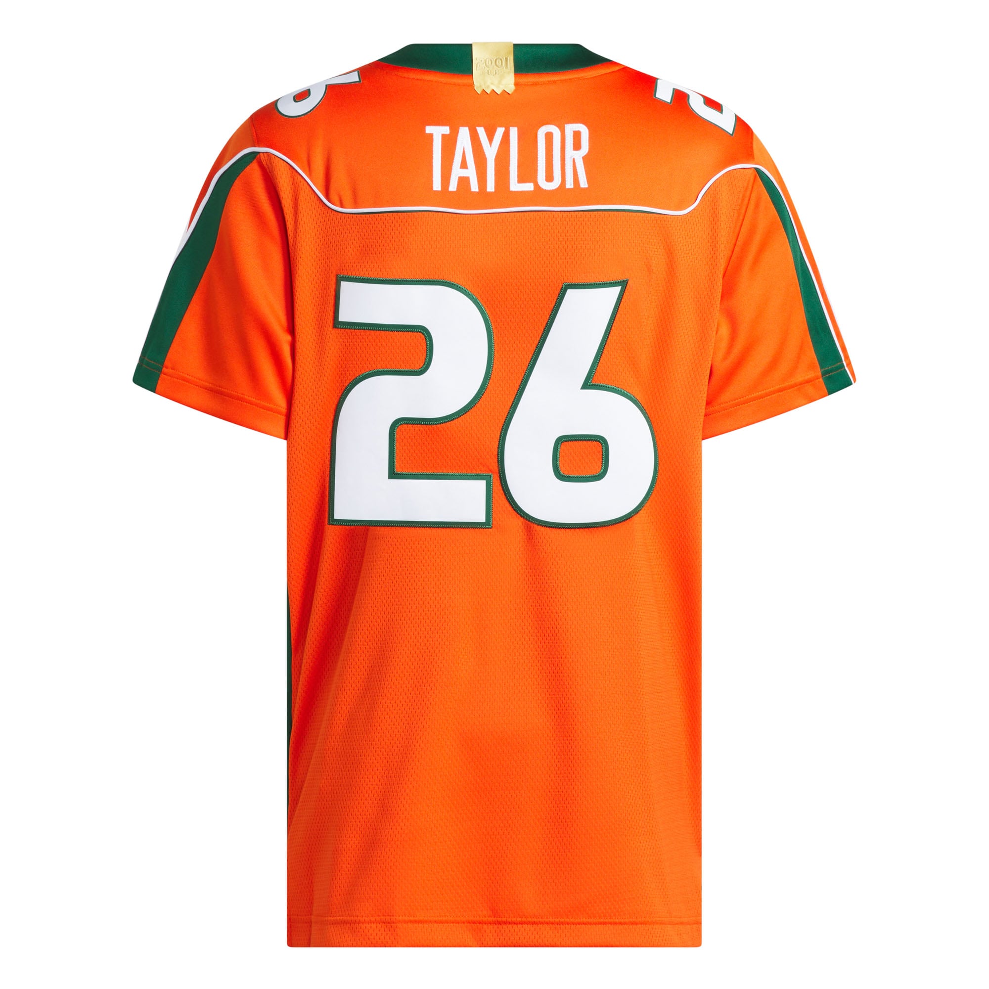 Maillot domicile adidas Sean Taylor orange Miami Hurricanes Premier pour homme