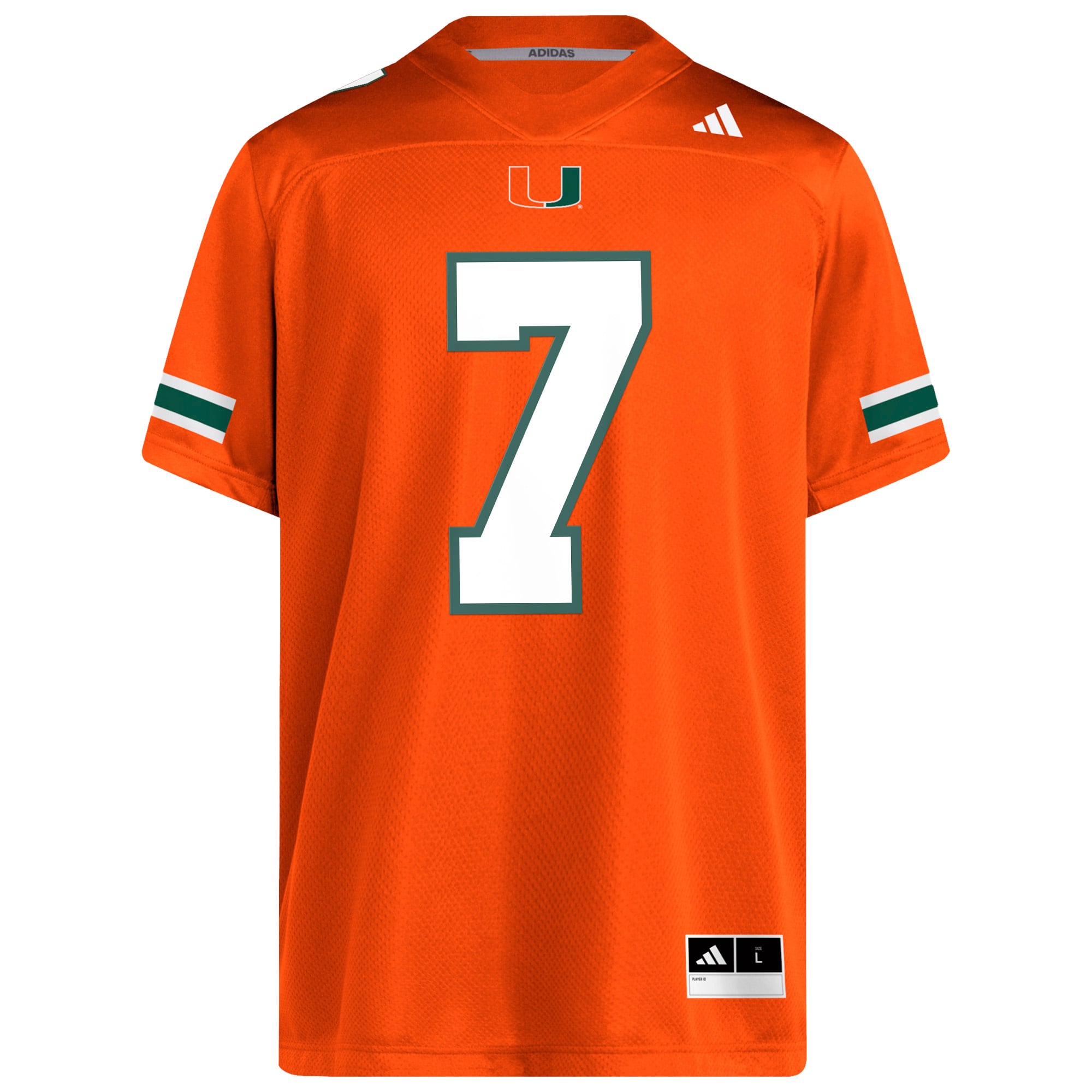 Maillot de footballeur adidas Xavier Restrepo Orange Miami Hurricanes NIL pour homme