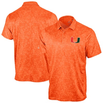 Miami Hurricanes Antigua Lush Polo - Orange