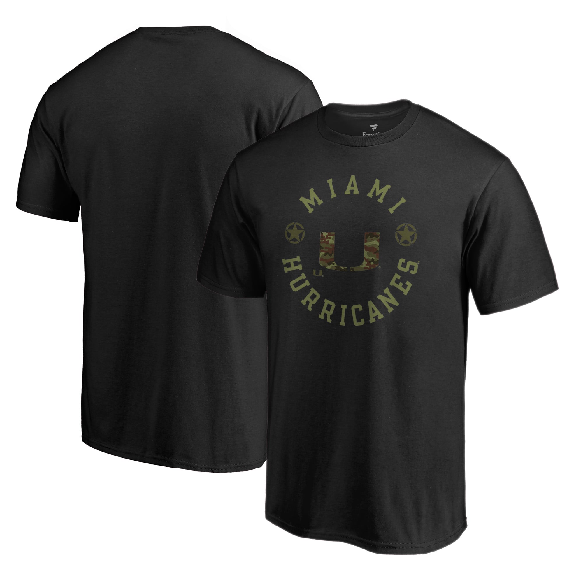Men's Black Miami Hurricanes Liberty T-Shirt