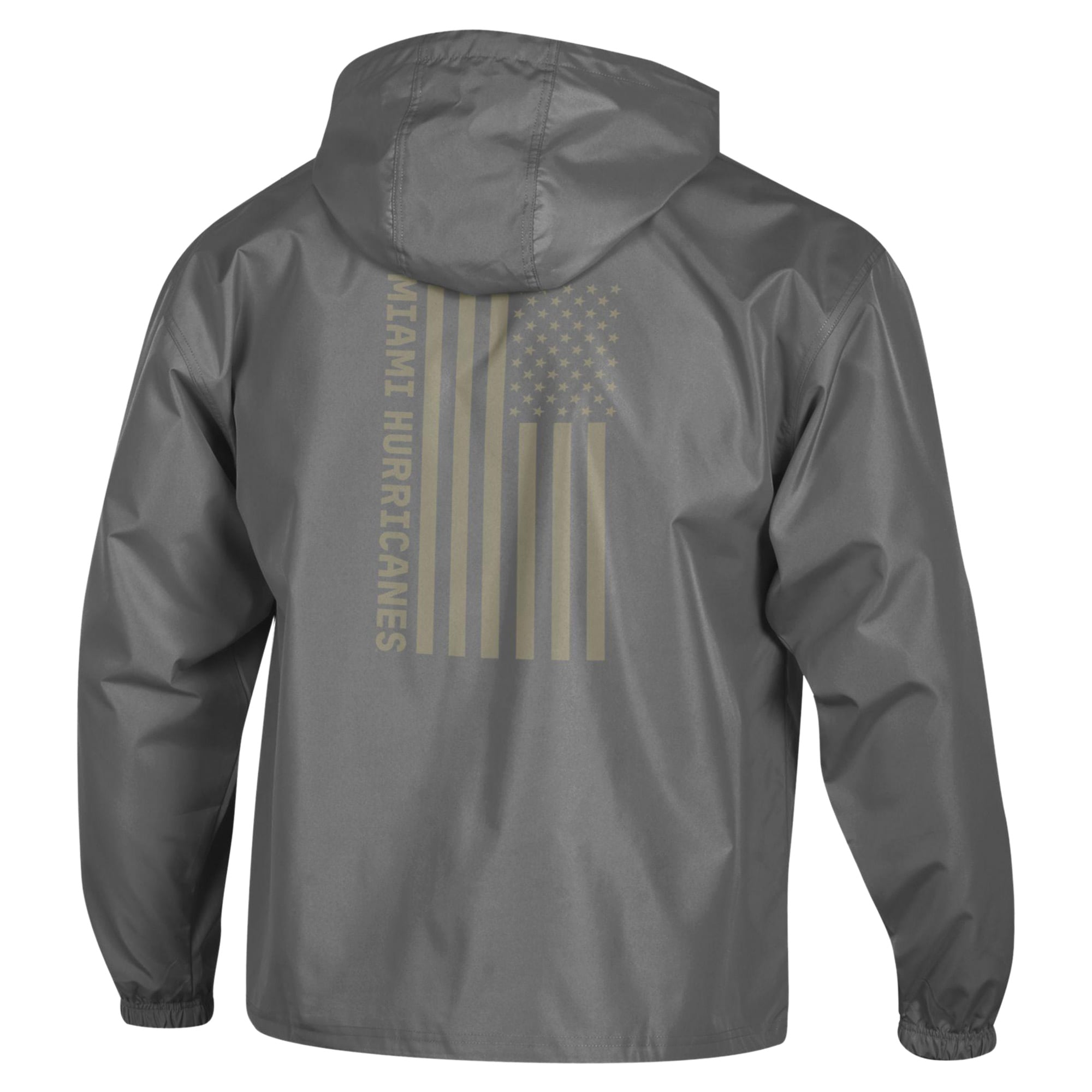 Veste pliable Champion Graphite Miami Hurricanes OHT Flag pour homme