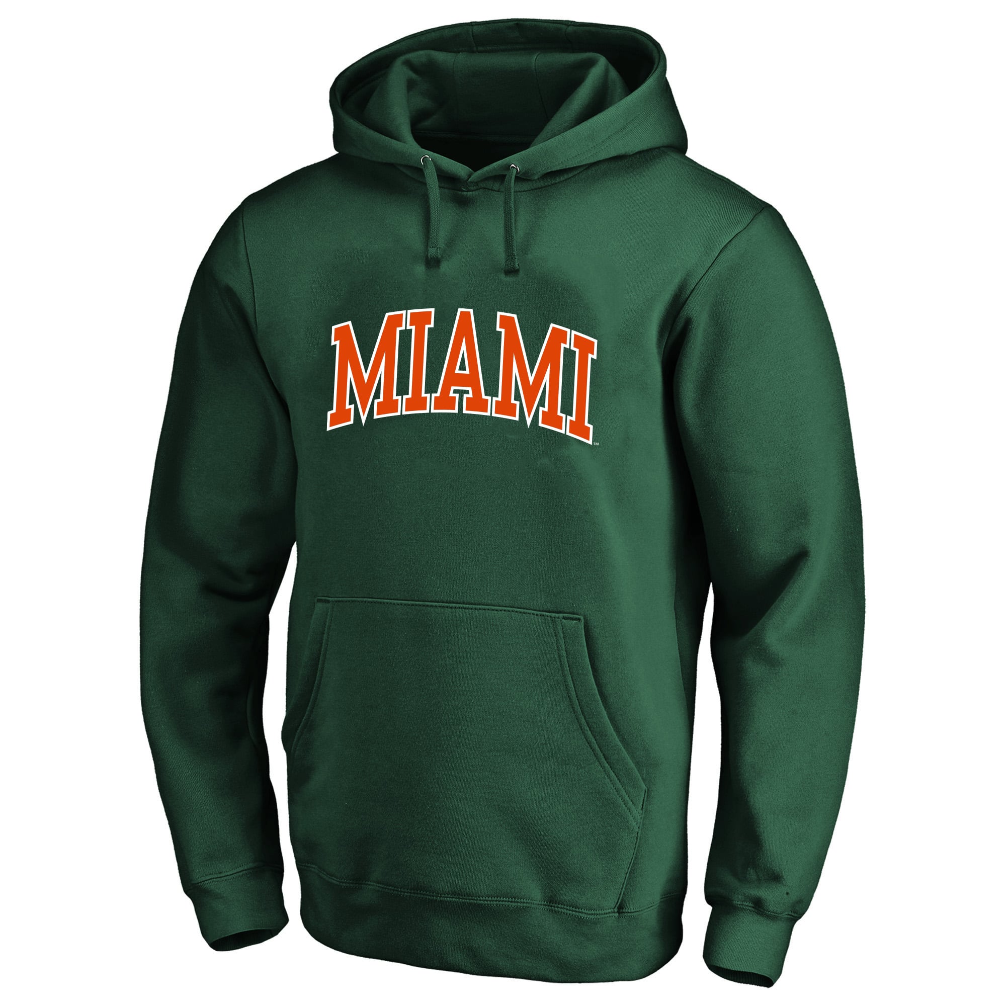 Sweat à capuche Champion vert Miami Hurricanes Arch Over Tackle en sergé grandes tailles pour homme
