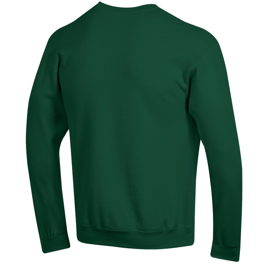 Men's Champion Green Miami Hurricanes Volleyball Stack Pullover Crewneck  Sweatshirt