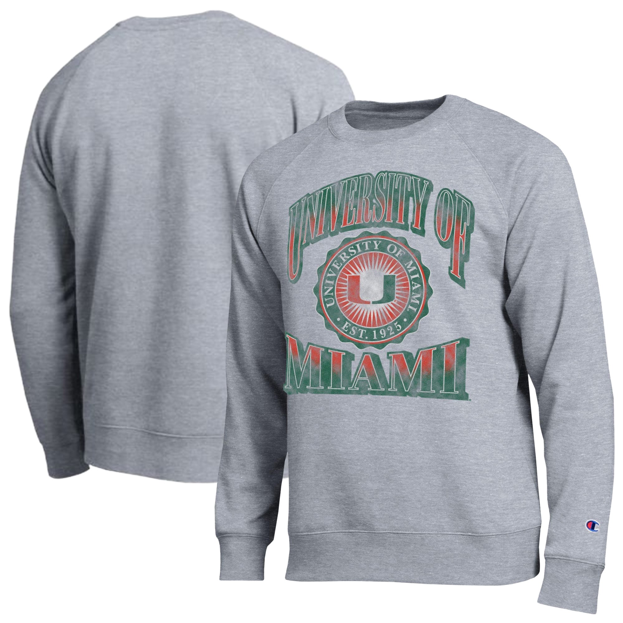 Men's Champion Heather Gray Miami Hurricanes All-Star Sweatshirt