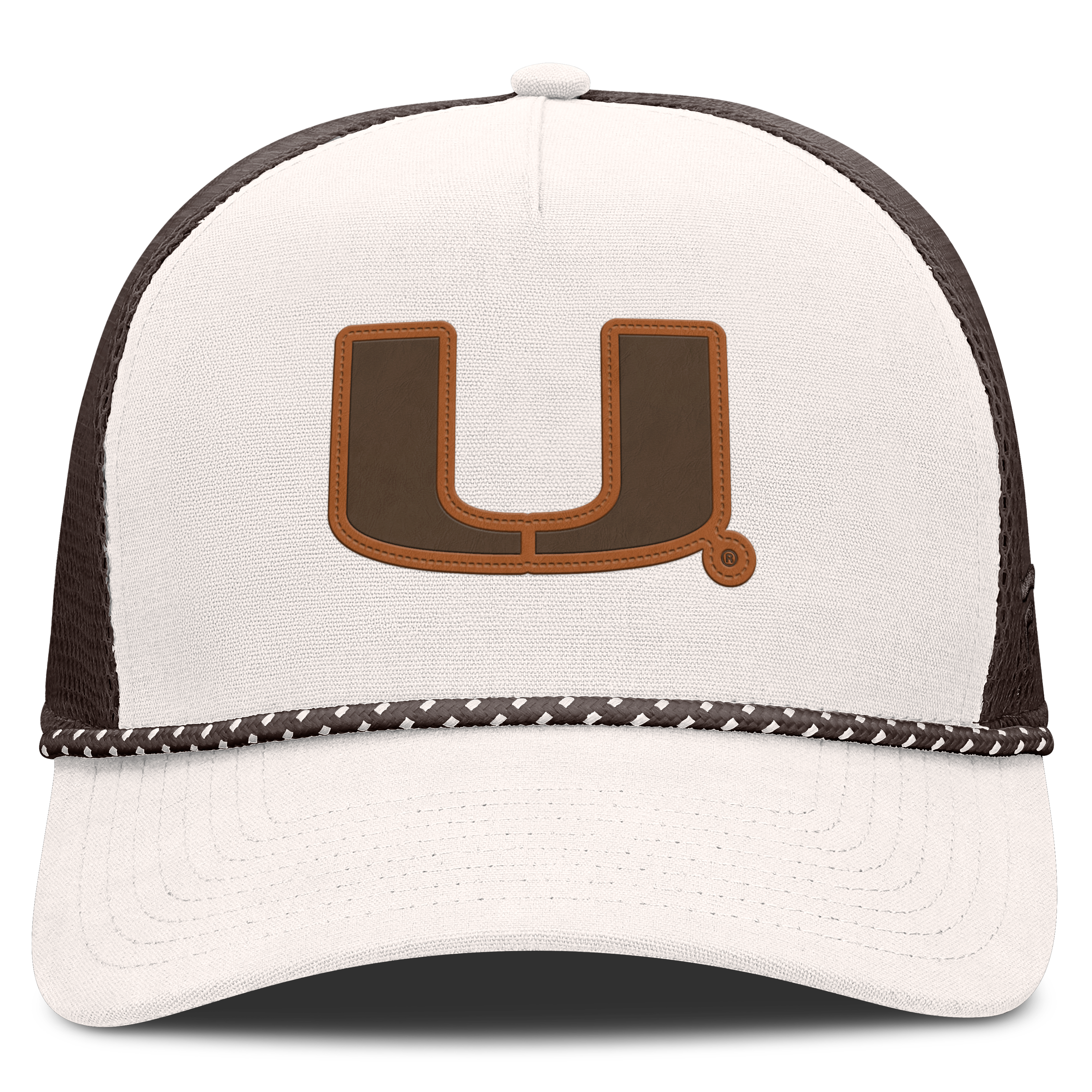 Men's Fanatics Natural Miami Hurricanes Bronco Trucker Adjustable Hat