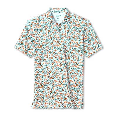  Miami Hurricanes johnnie-O Galvin Polo - White