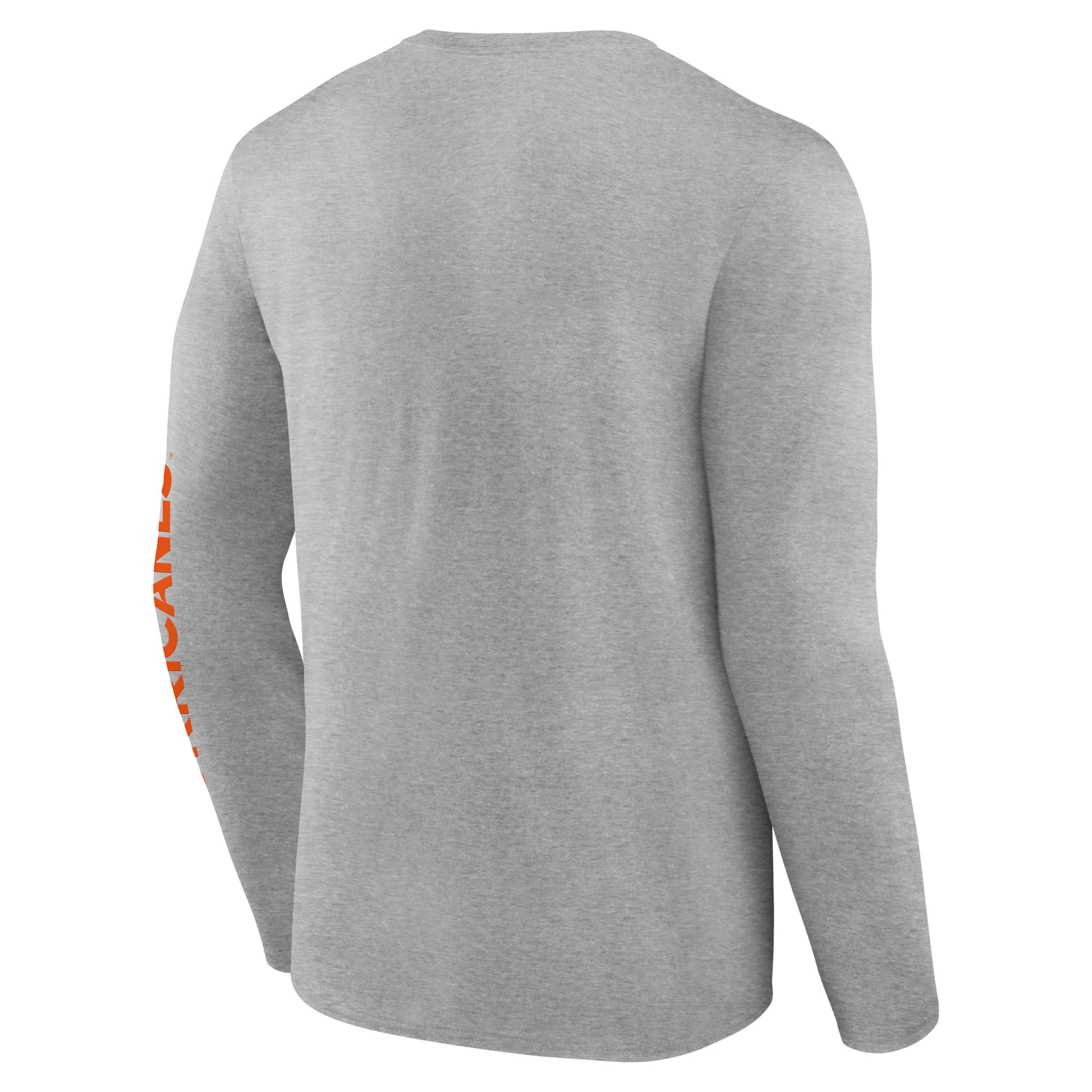T-shirt à manches longues blanc logo Miami Hurricanes pour homme