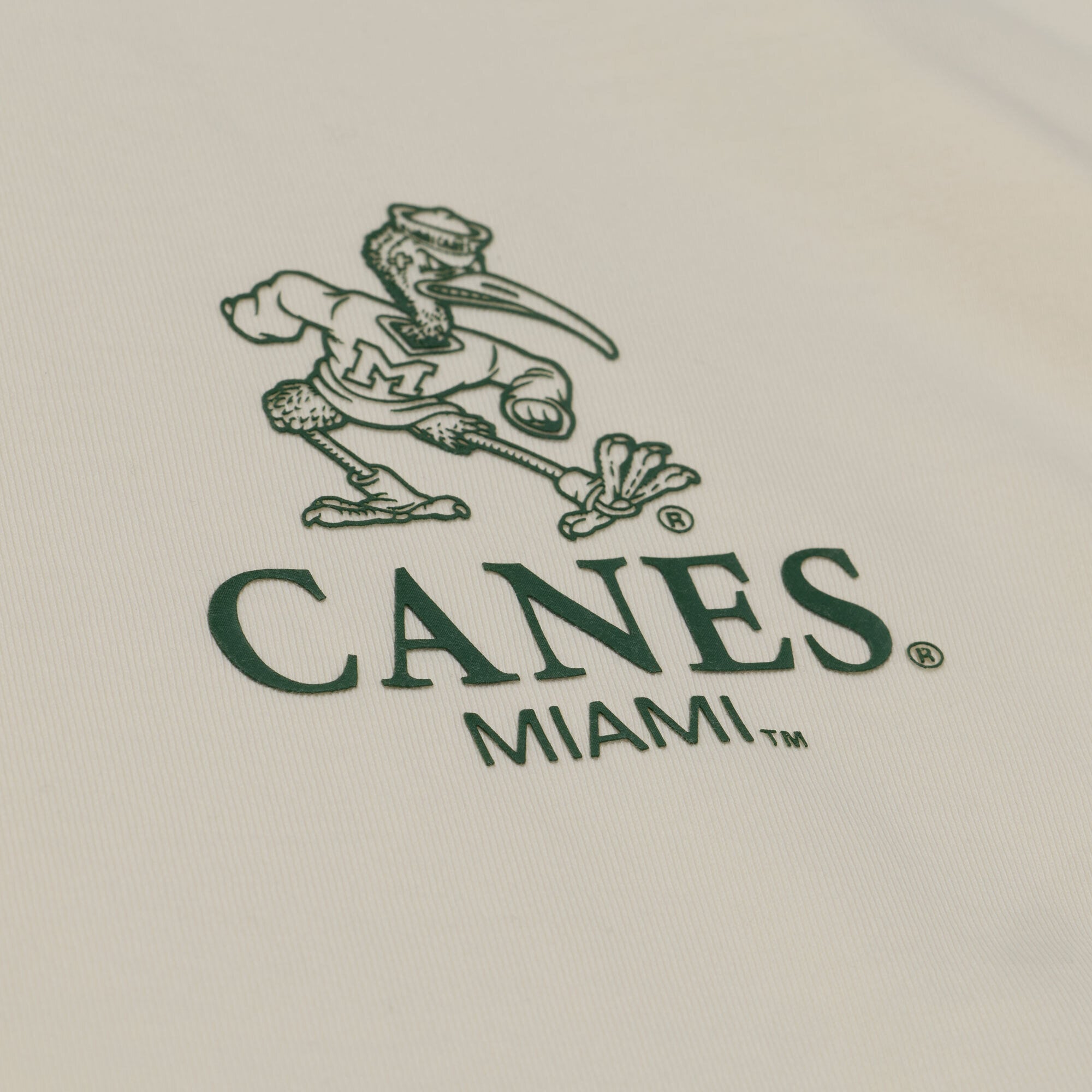 T-shirt Mitchell & Ness crème Miami Hurricanes Core Icon pour homme