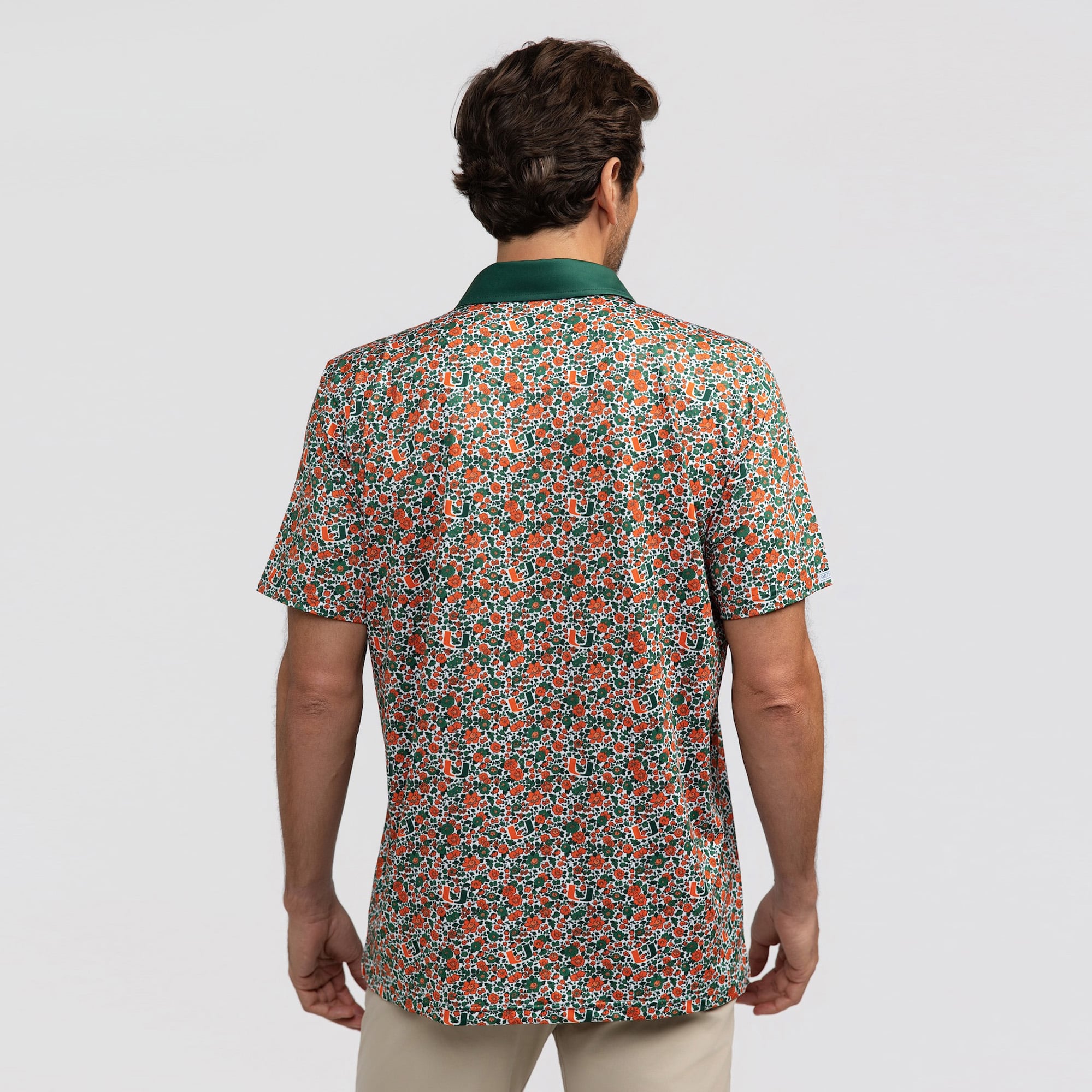 Polo Teddy vert Smith & Quinn Miami Hurricanes Poppies pour homme
