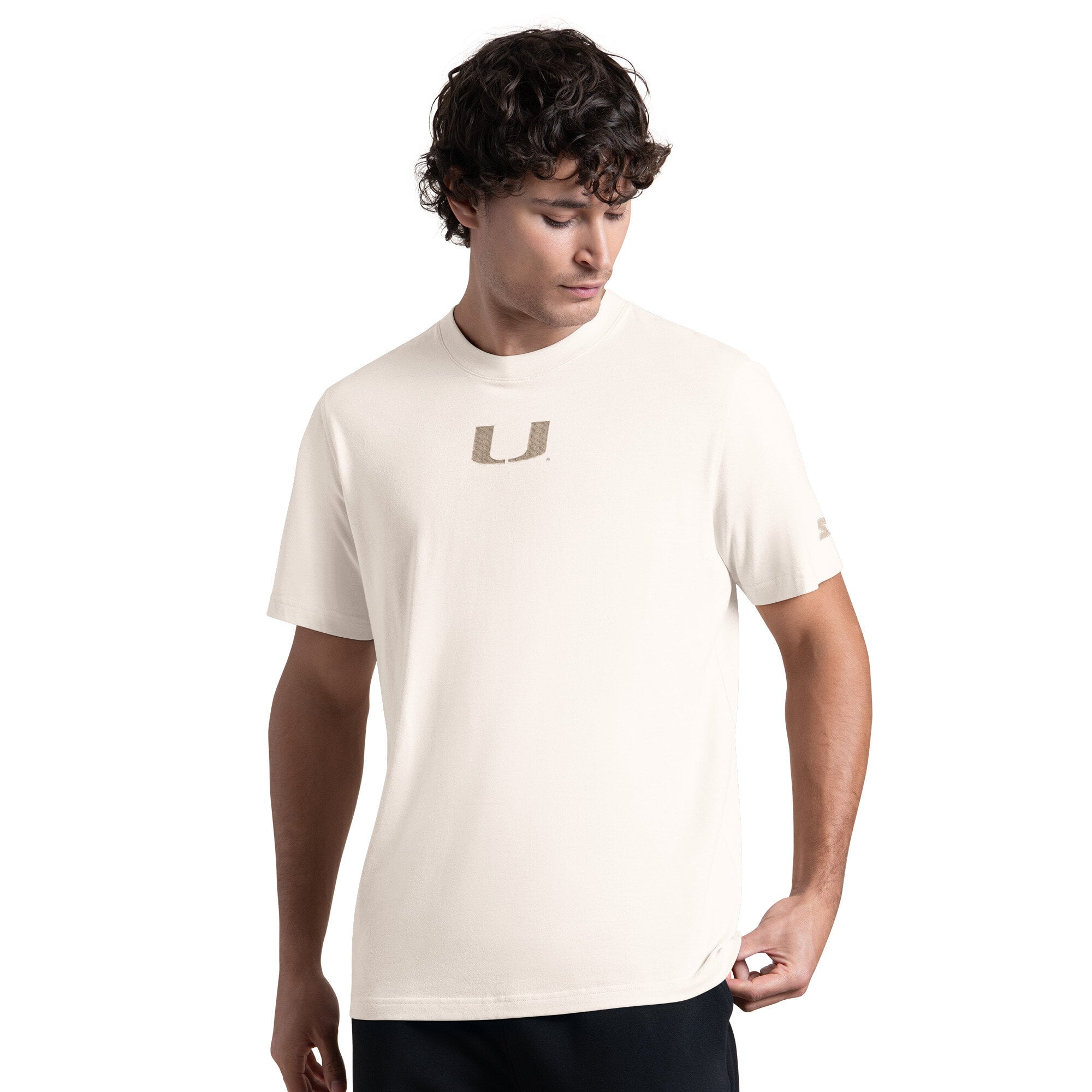 T-shirt d'échauffement Starter blanc Miami Hurricanes pour homme
