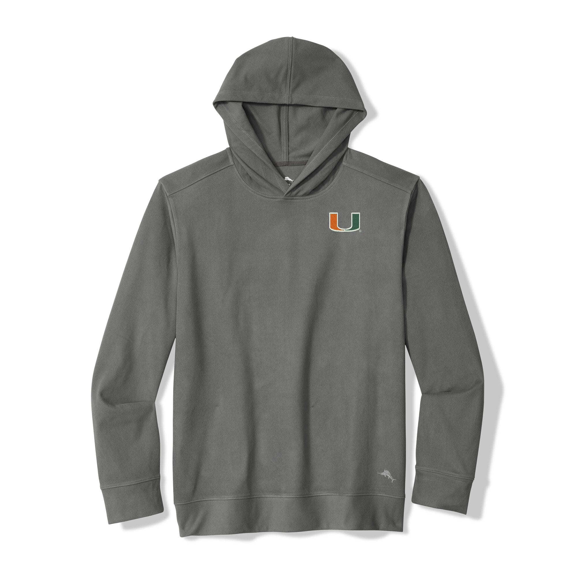 Men's Tommy Bahama Gray Miami Hurricanes Bye Week Hoodie