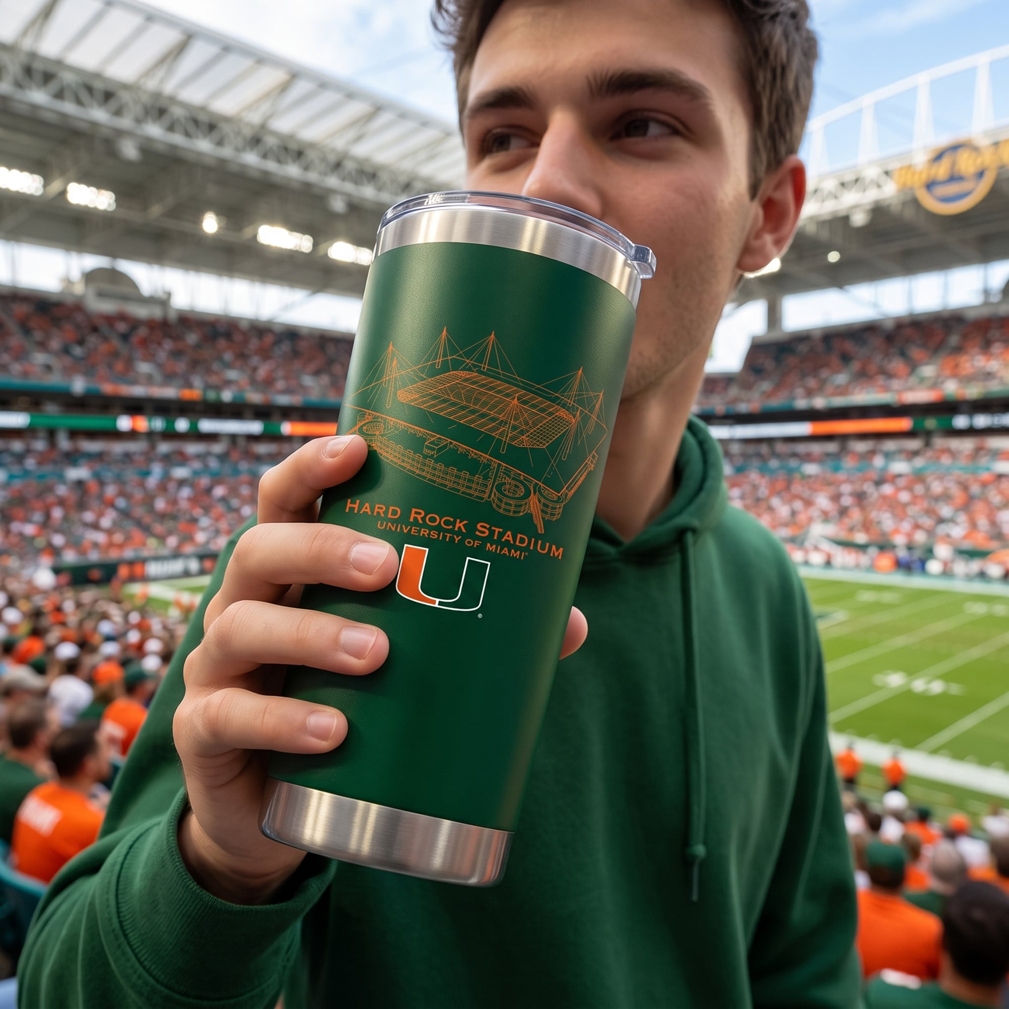 Miami Hurricanes 22oz. Stadium Tumbler
