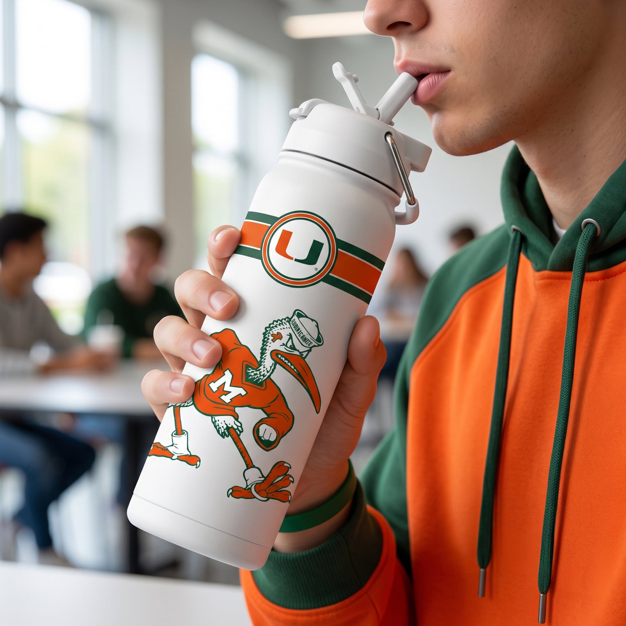Miami Hurricanes 24oz. Triple Option Bottle
