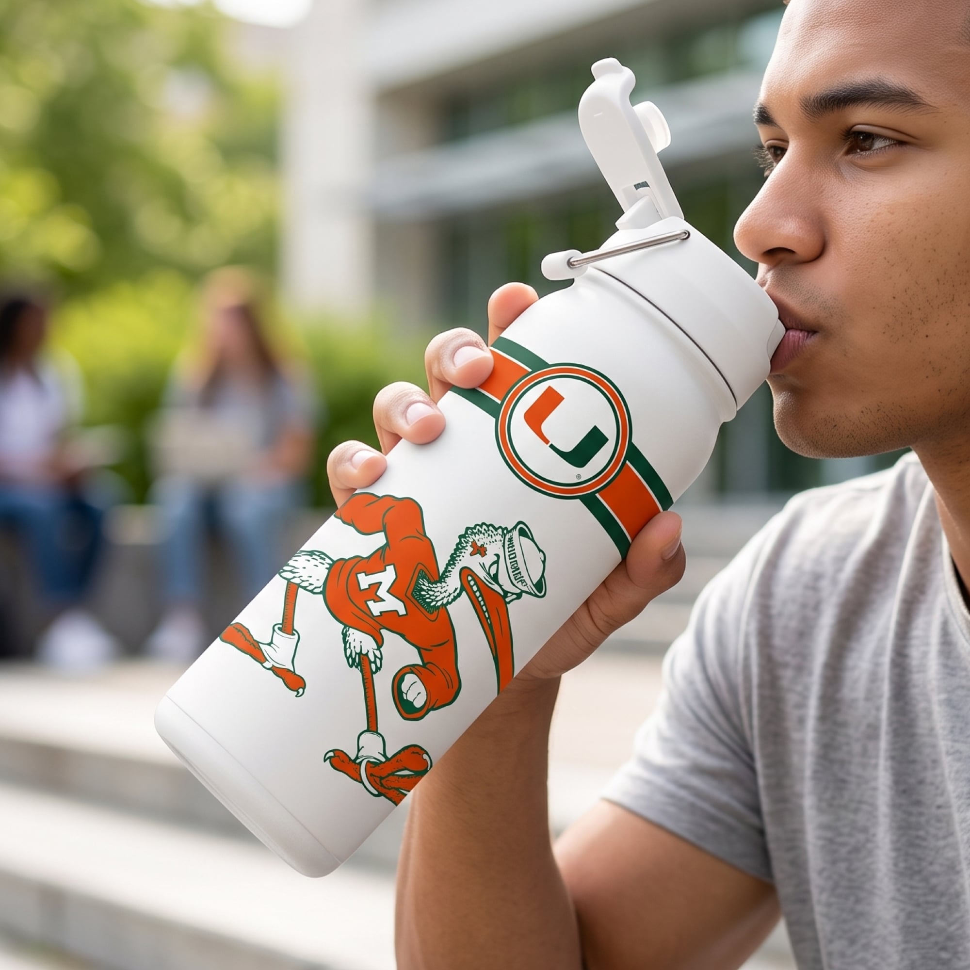 Miami Hurricanes 24oz. Triple Option Bottle