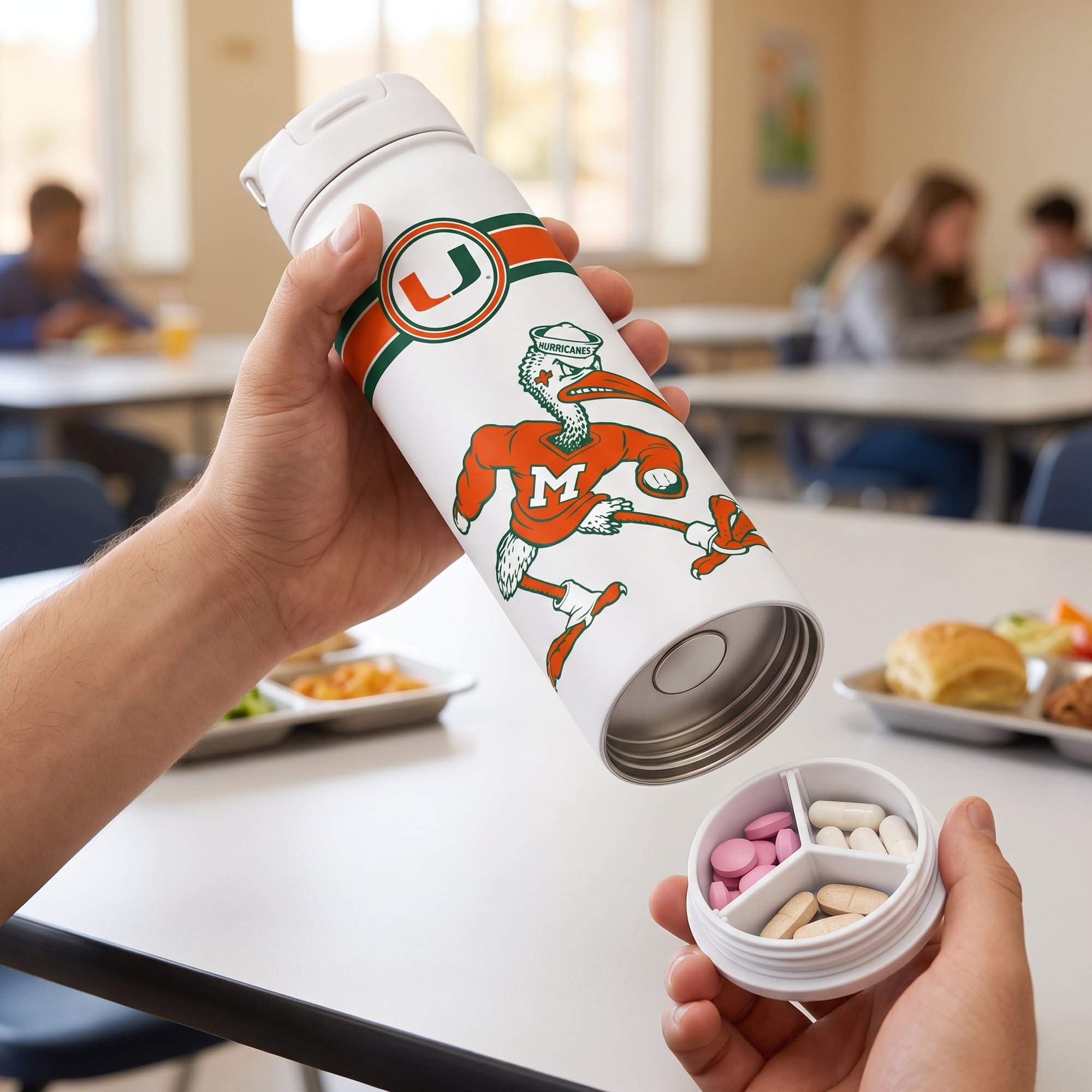 Miami Hurricanes 24oz. Triple Option Bottle