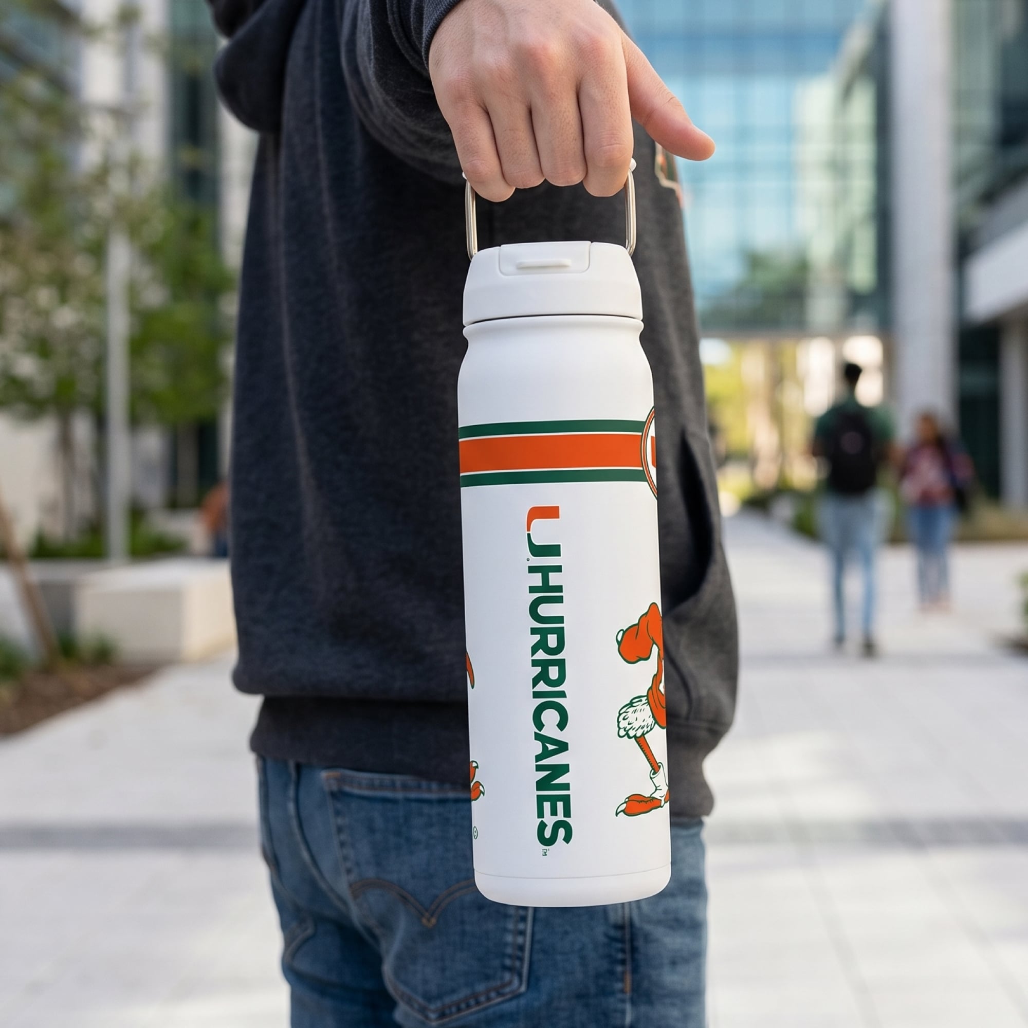 Miami Hurricanes 24oz. Triple Option Bottle