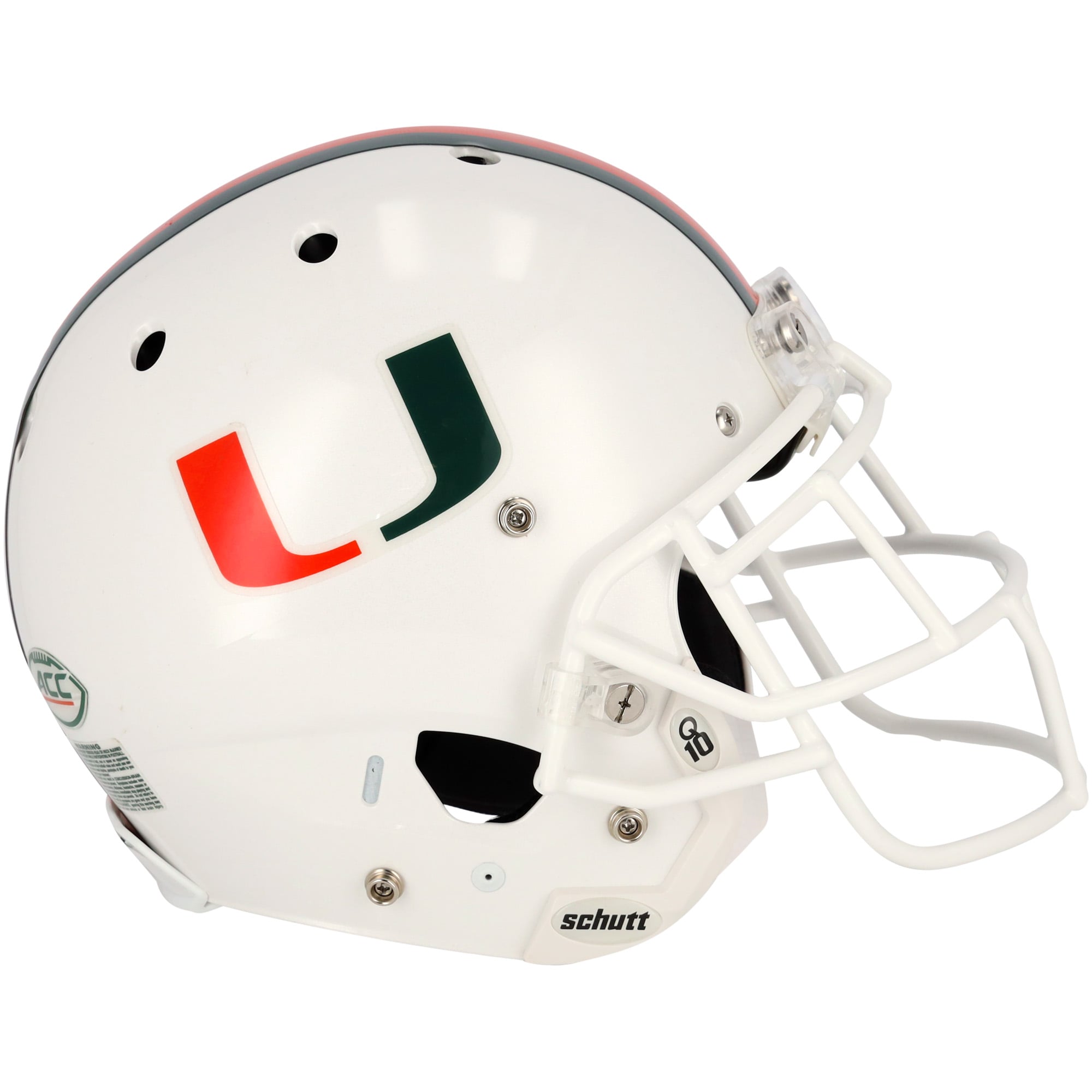 Riddell NCAA Miami Hurricanes SPEED Mini Football Helmet – Display Size