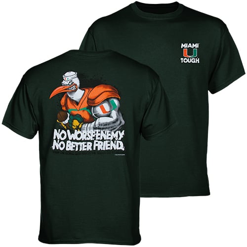 Miami Hurricanes Tough T-Shirt - Green
