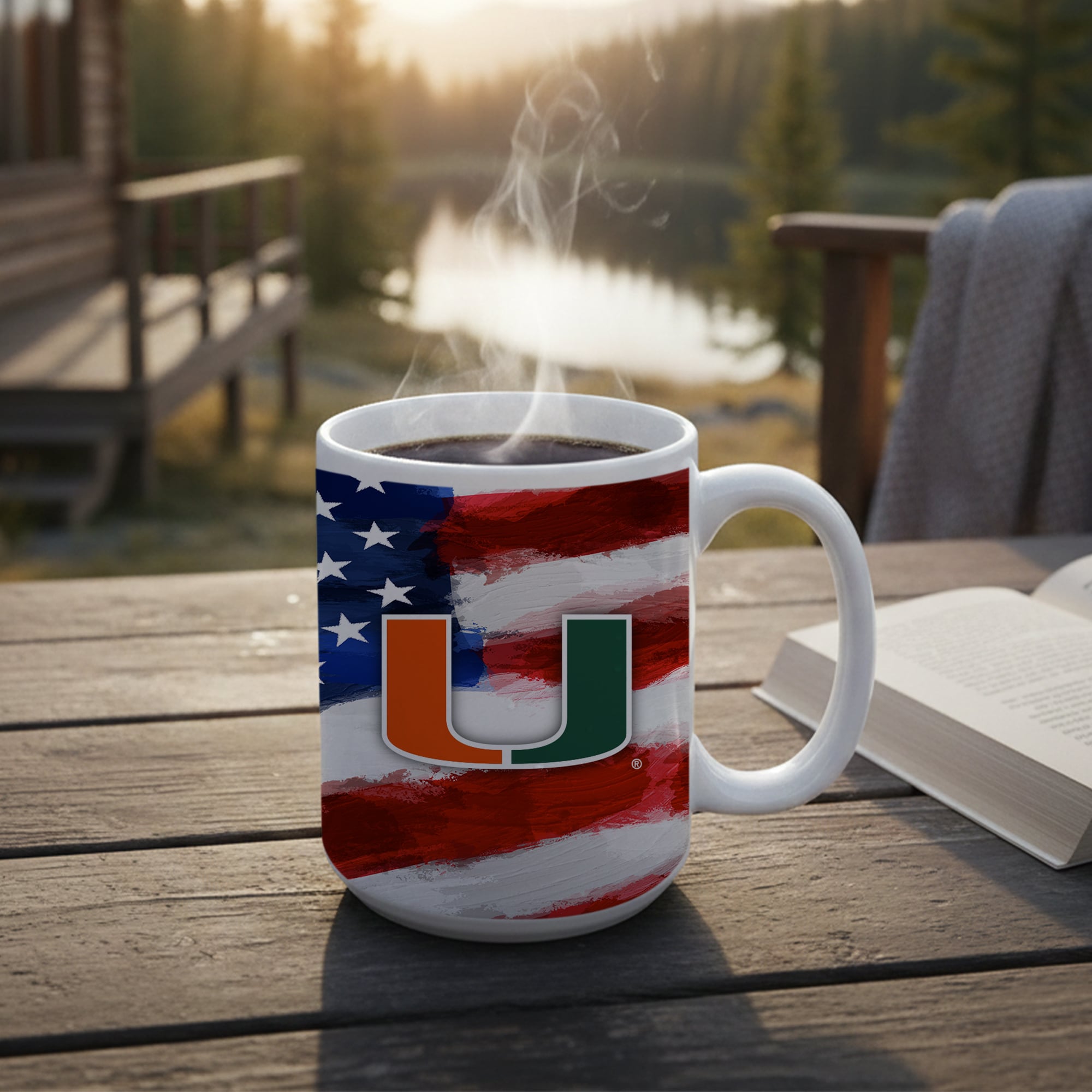 Miami Hurricanes  Two-Pack 15oz. Americana Mug Set