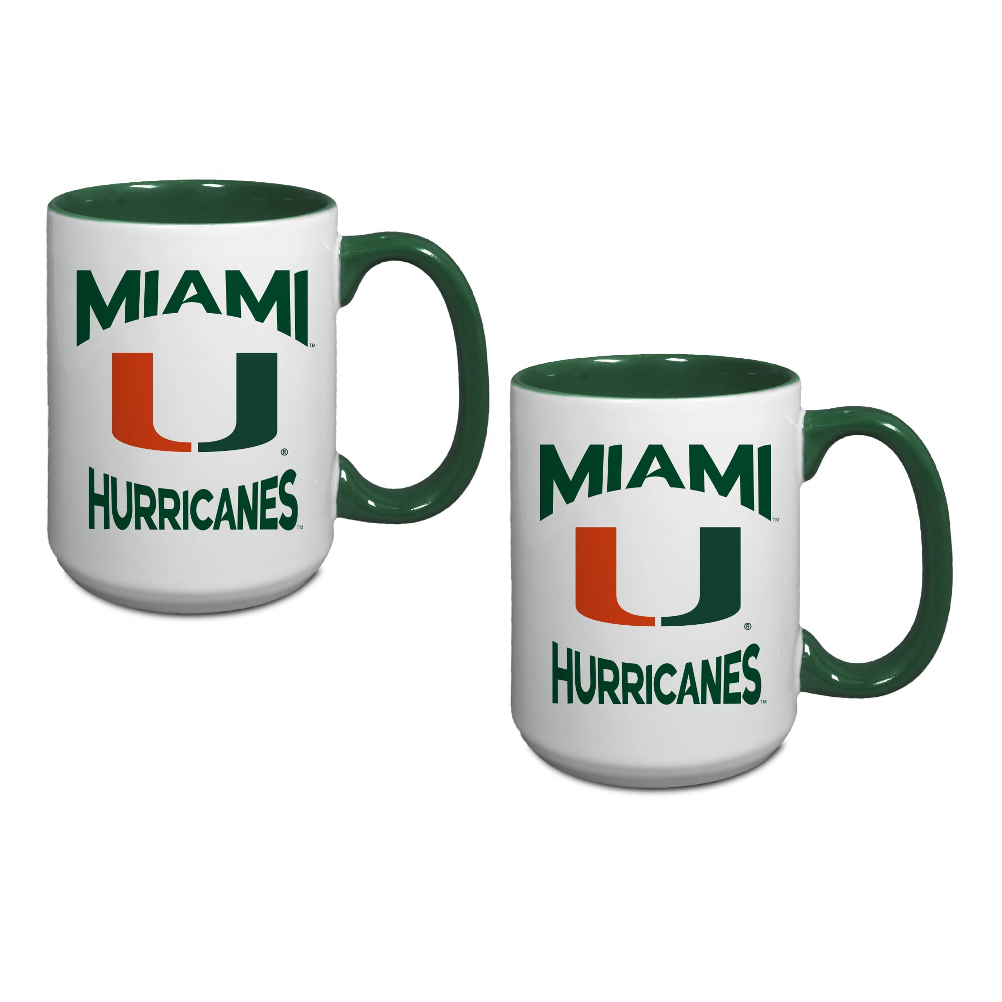 Miami Hurricanes Two-Piece 15oz. Combo Mug Set