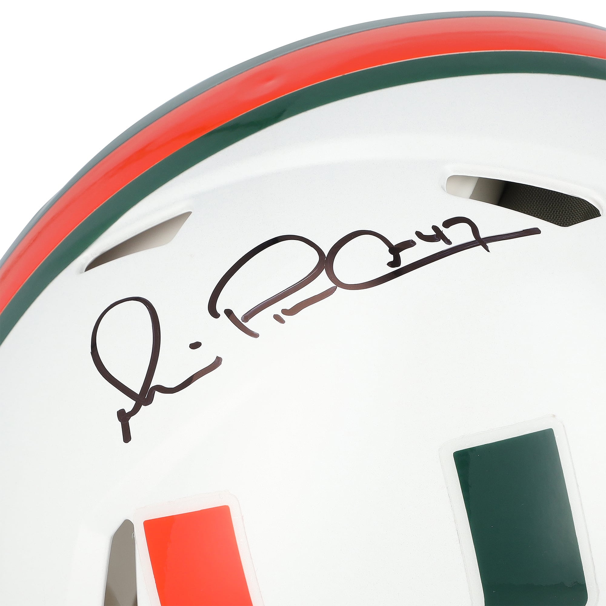 Casque Riddell Speed ​​Authentic autographié par Michael Irvin des Miami Hurricanes