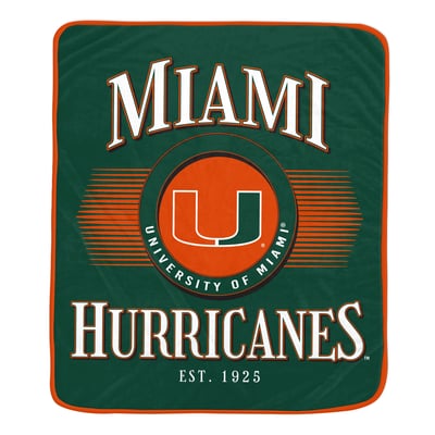 Miami Hurricanes Pegasus Spotlight Arch 60" x 70" Ultra Soft Throw Blanket