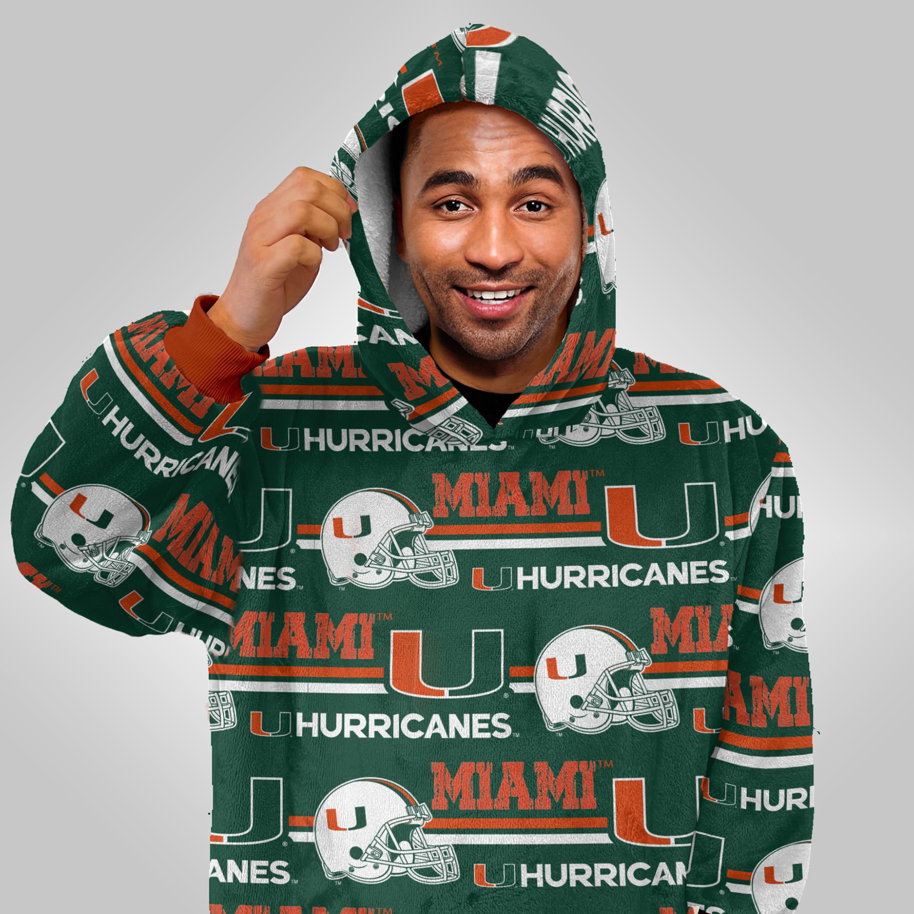 Pegasus Miami Hurricanes Wave Ultra Soft Fan Cape