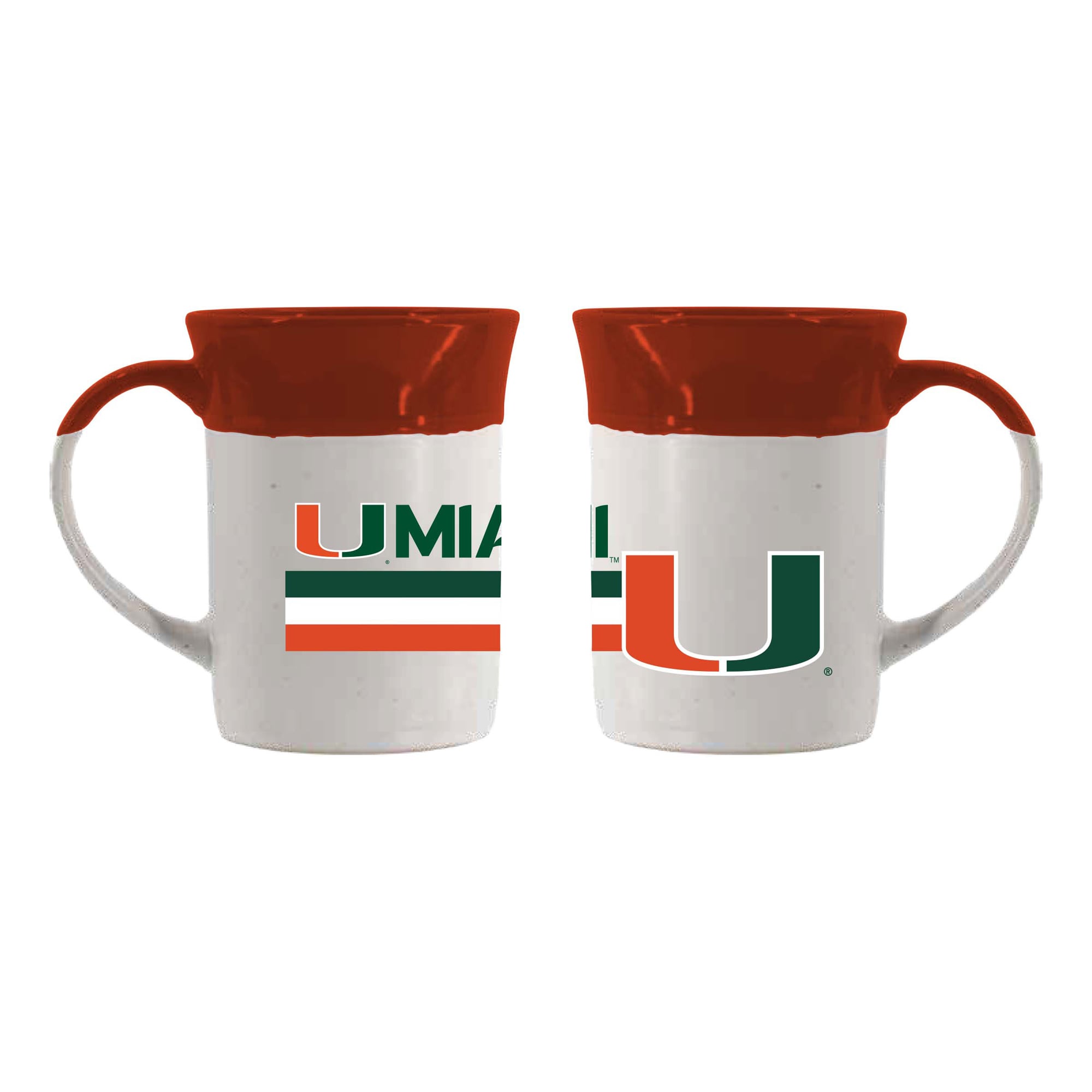 Mug en céramique mouchetée 44 cl Miami Hurricanes de The Memory Company