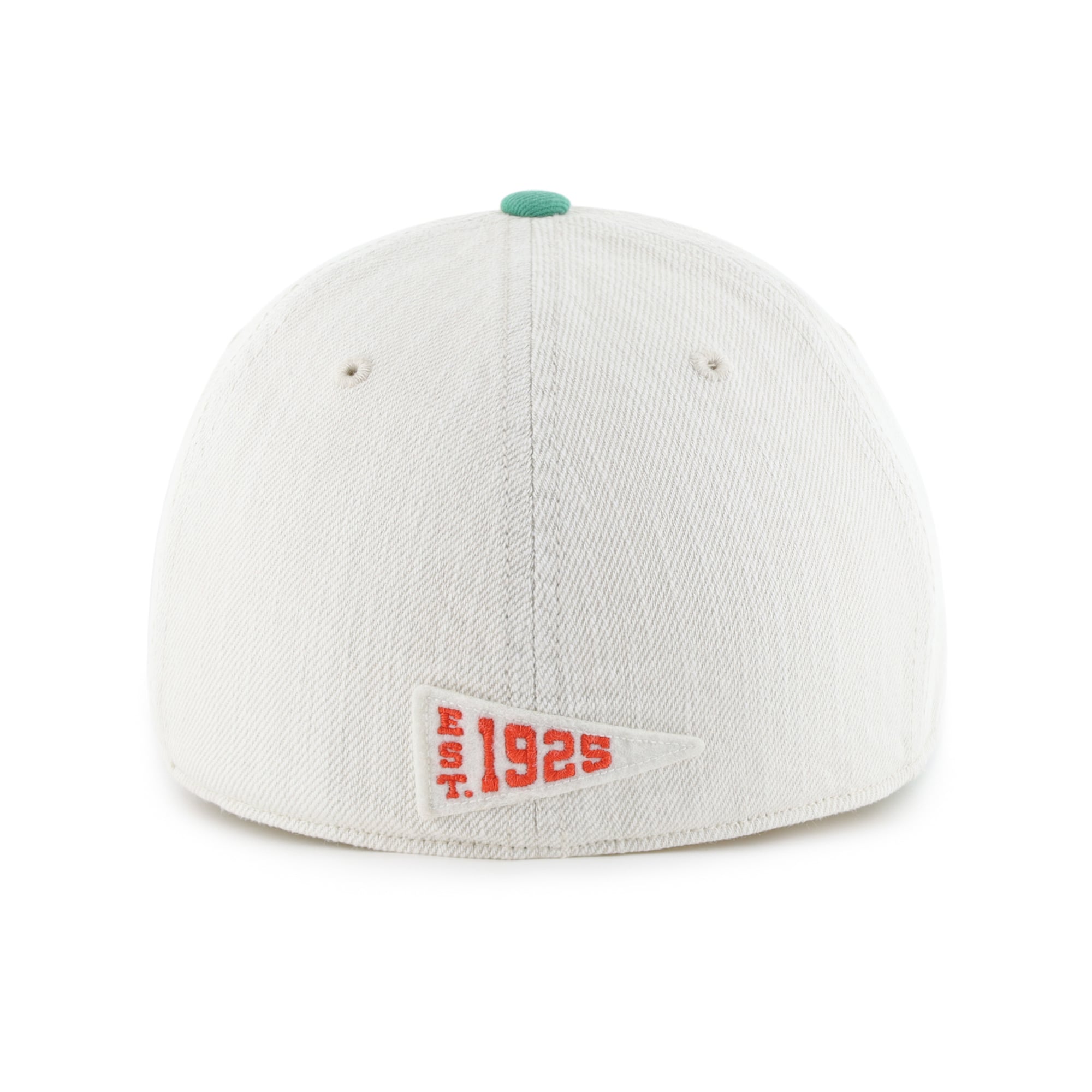 Casquette unisexe '47 Cream Miami Hurricanes Well Worn Clean Up Stretch Fit