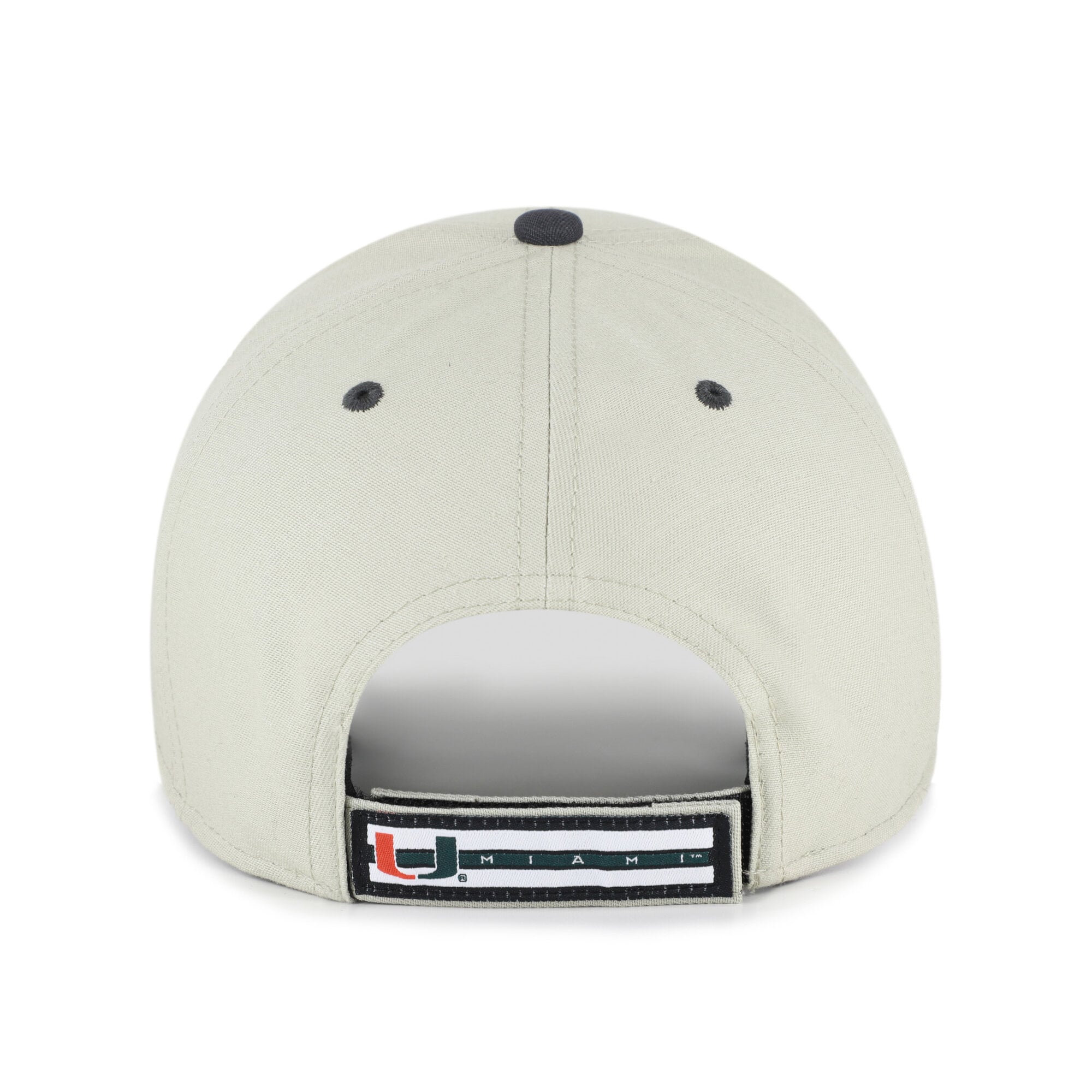 Casquette unisexe ajustable '47 grise/noire Miami Hurricanes, inscription demi-bloc MVP