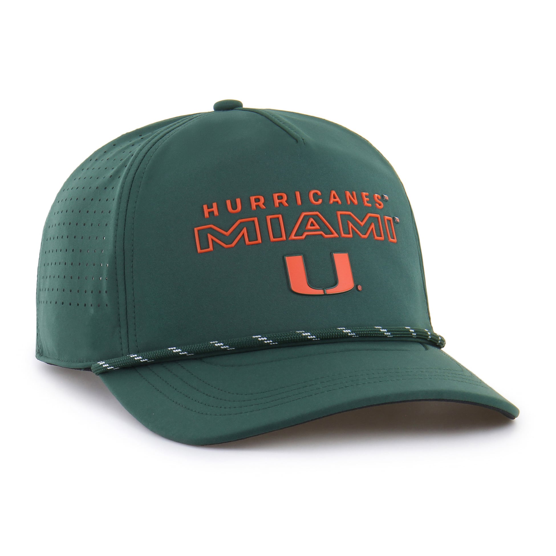 Unisex '47 Green Miami Hurricanes brrr° Rope Hitch Adjustable Hat