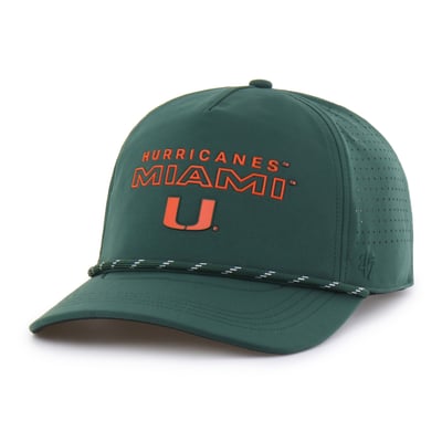 Miami Hurricanes '47 Unisex brrr° Rope Hitch Adjustable Hat - Green