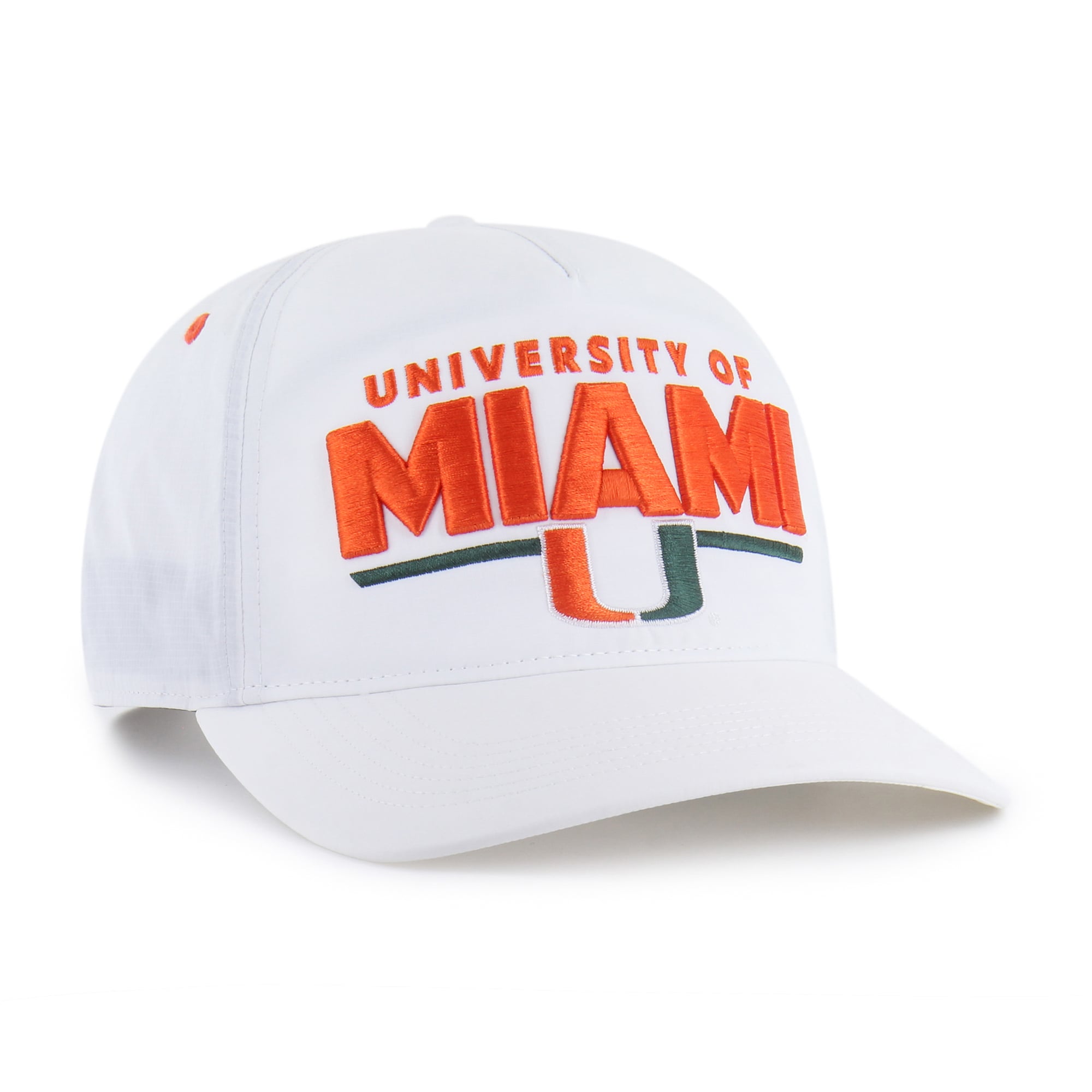 Unisex '47 White Miami Hurricanes brrr° Expressway Hitch Adjustable Hat