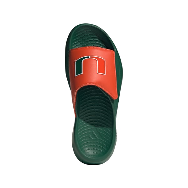 Unisex adidas Green Miami Hurricanes Lightblaze Slide Sandals display picture 3