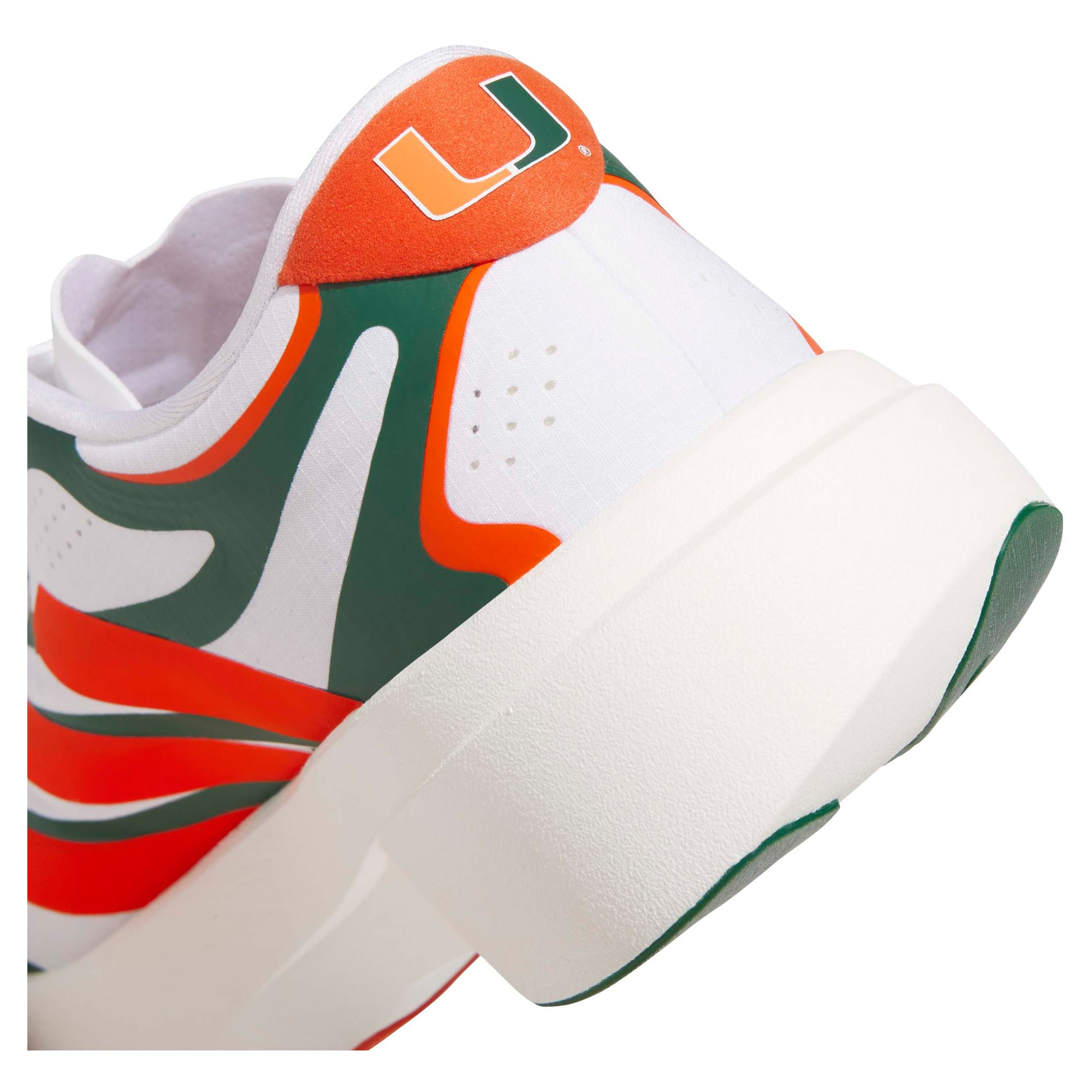 Unisex adidas White Miami Hurricanes Adizero EVO SL EXO Sneakers
