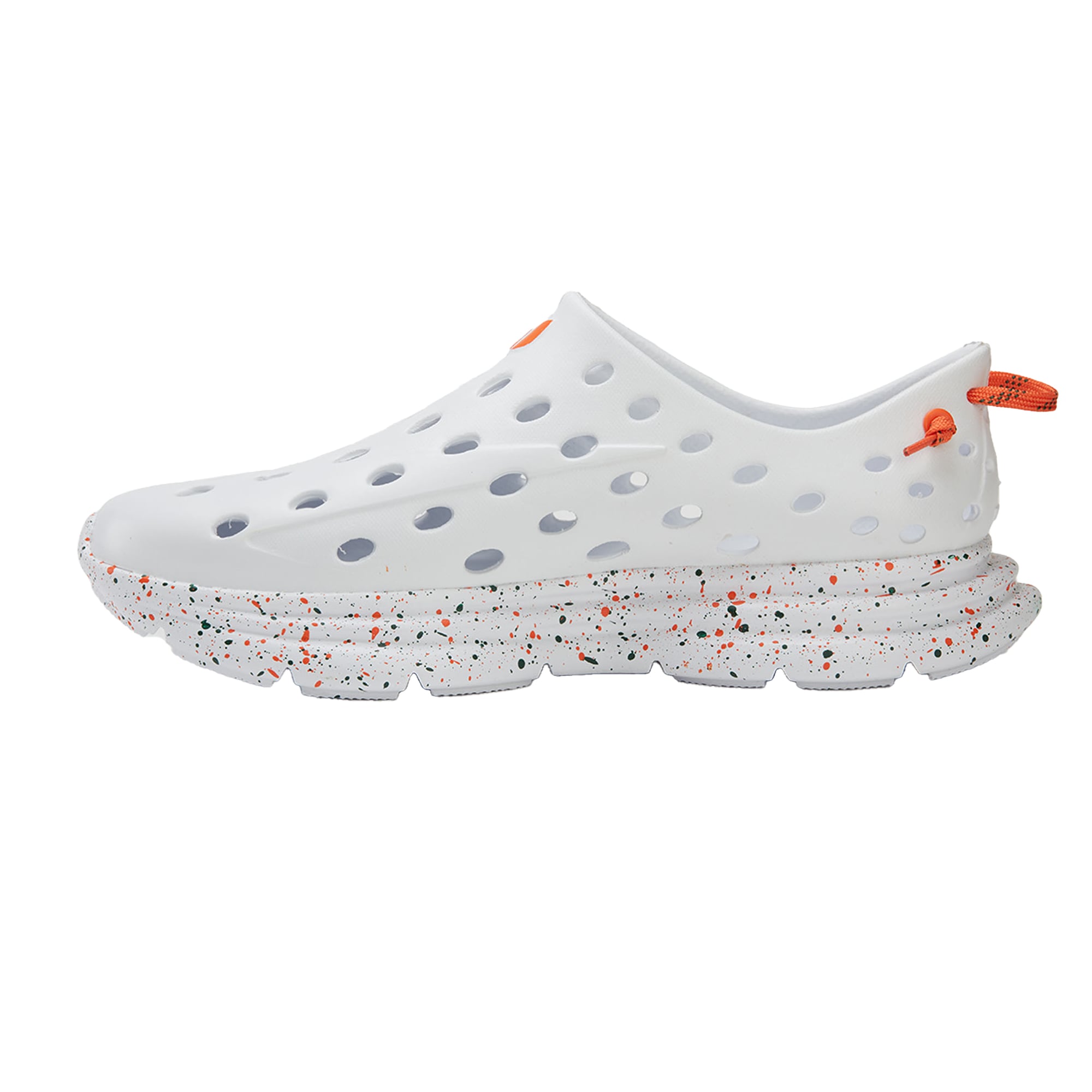 Chaussures unisexes Kane Footwear blanches Miami Hurricanes Speckle Recovery