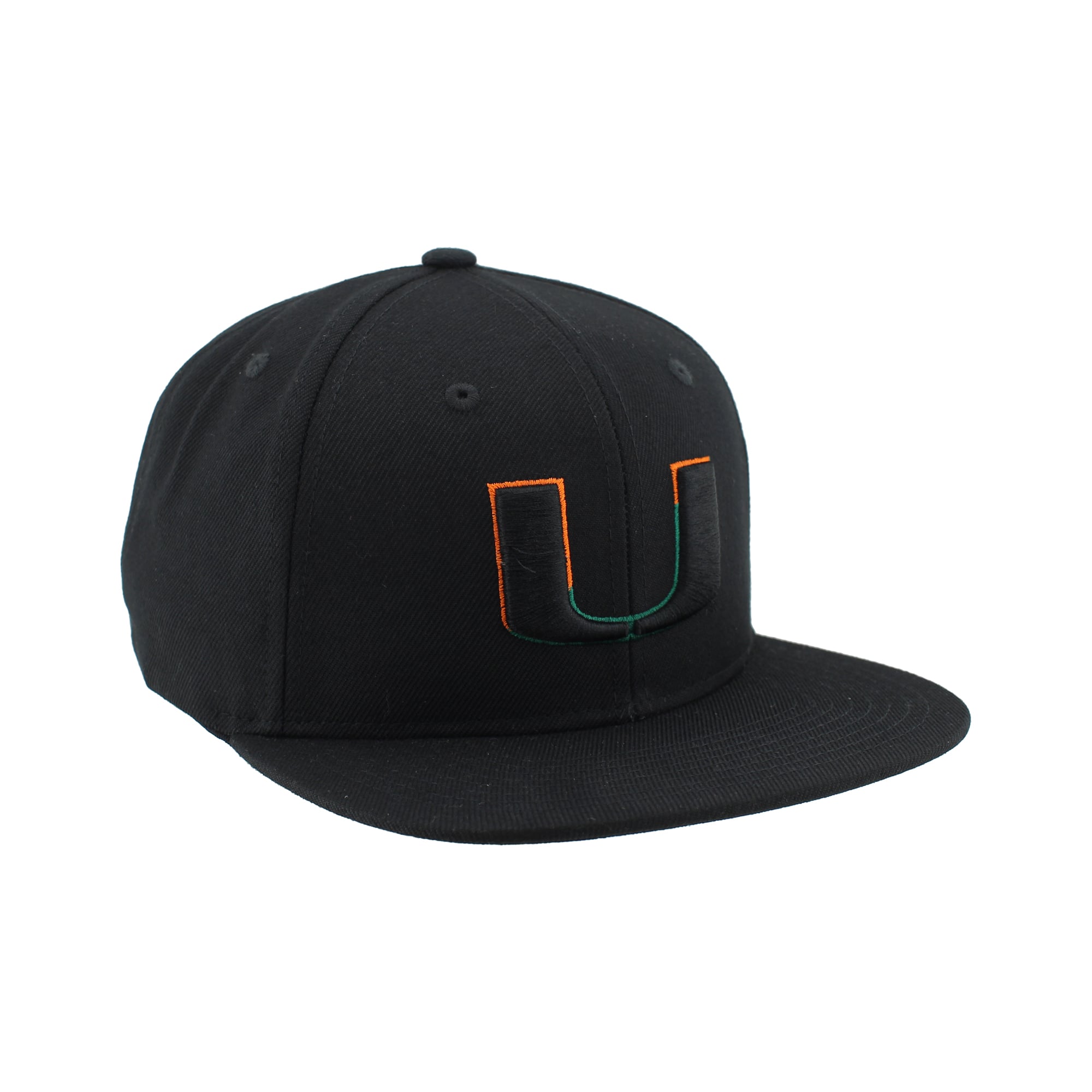 Casquette unisexe Zephyr Black Miami Hurricanes Slice 3D Z11 Snapback