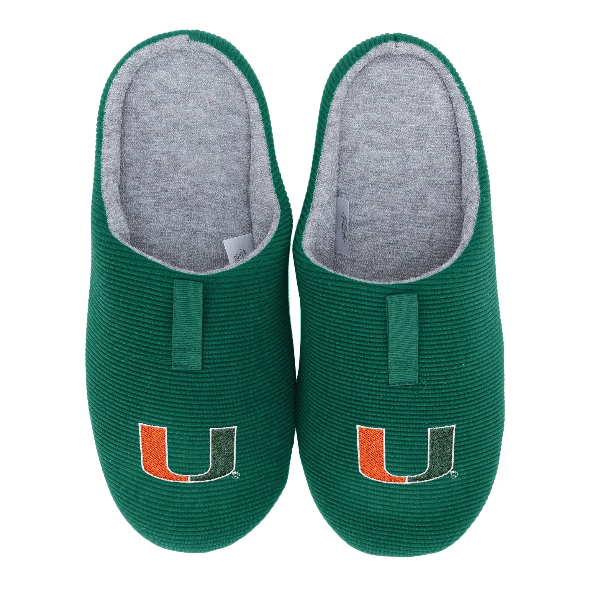 Pantoufles côtelées unisexes ZooZatz Miami Hurricanes