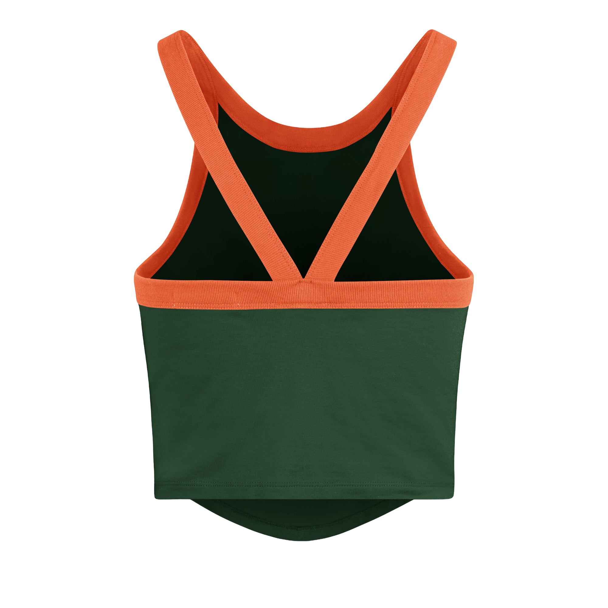 Women's '47 Green Miami Hurricanes Shimmer Shadow Sporty Tank Top