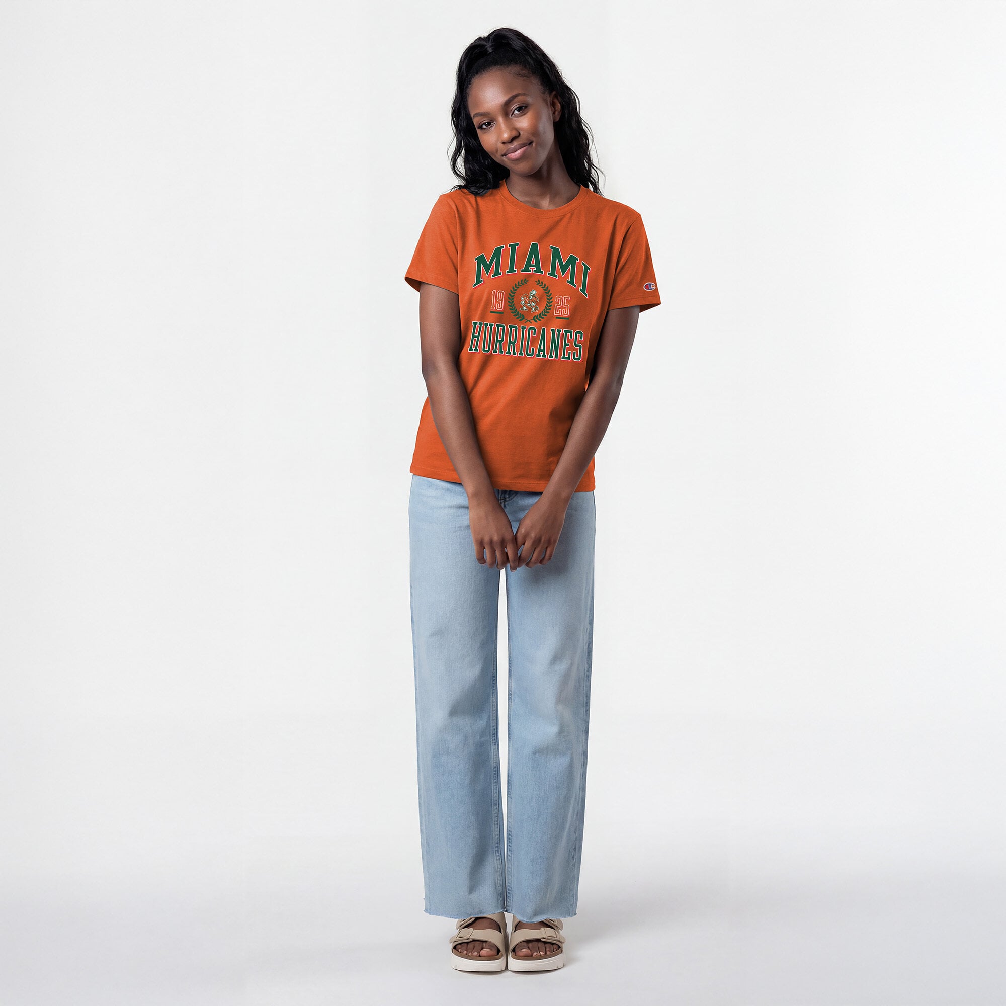 Women's Champion Orange Miami Hurricanes Lifestyle T-Shirt
