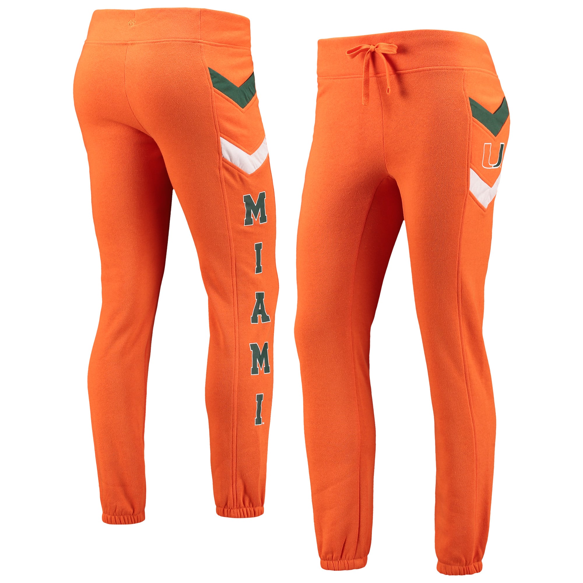 Women's Colosseum Orange Miami Hurricanes Kripke Chevron Jogger Pants