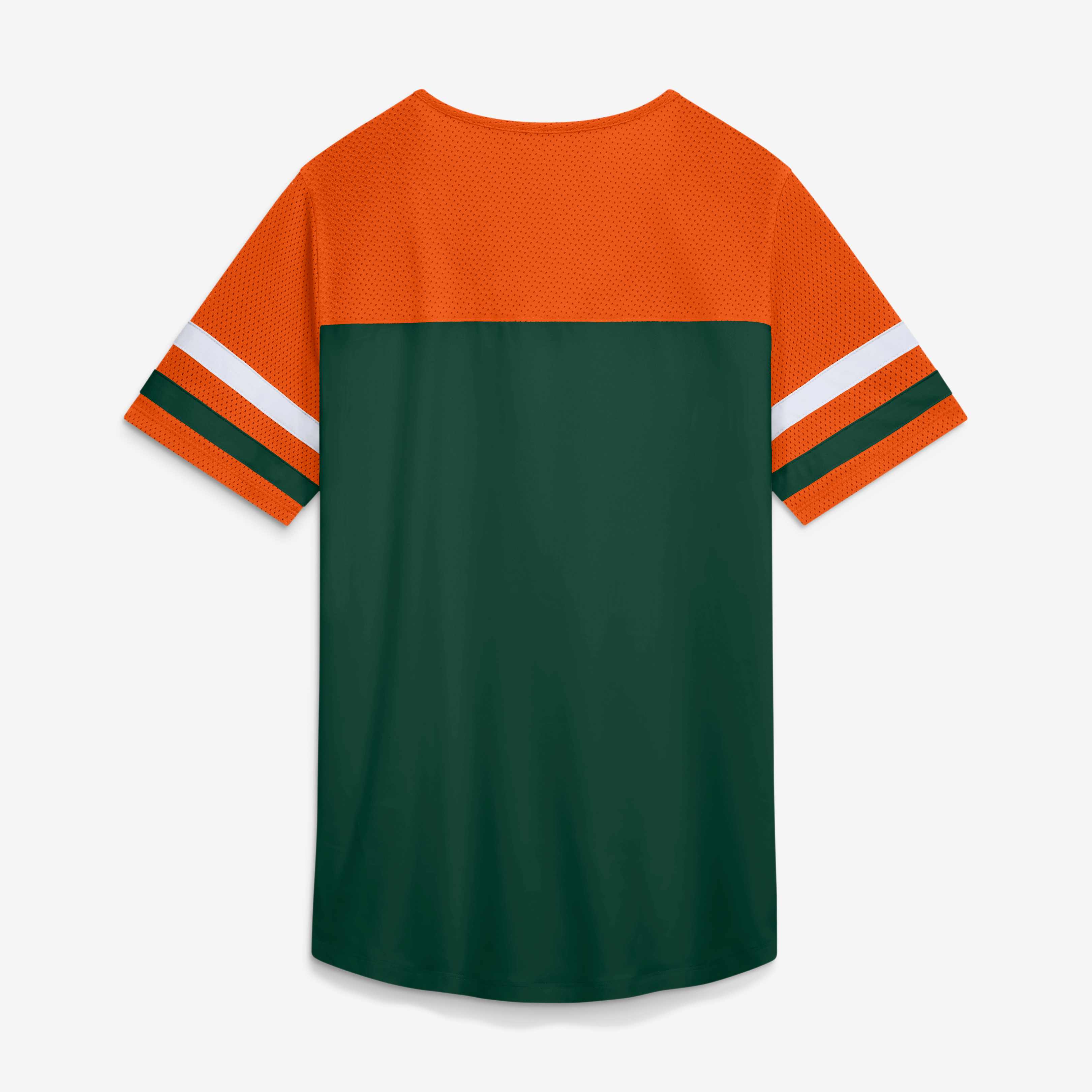 Women's Fanatics Green Miami Hurricanes Power Play Athena Lace-Up T-Shirt