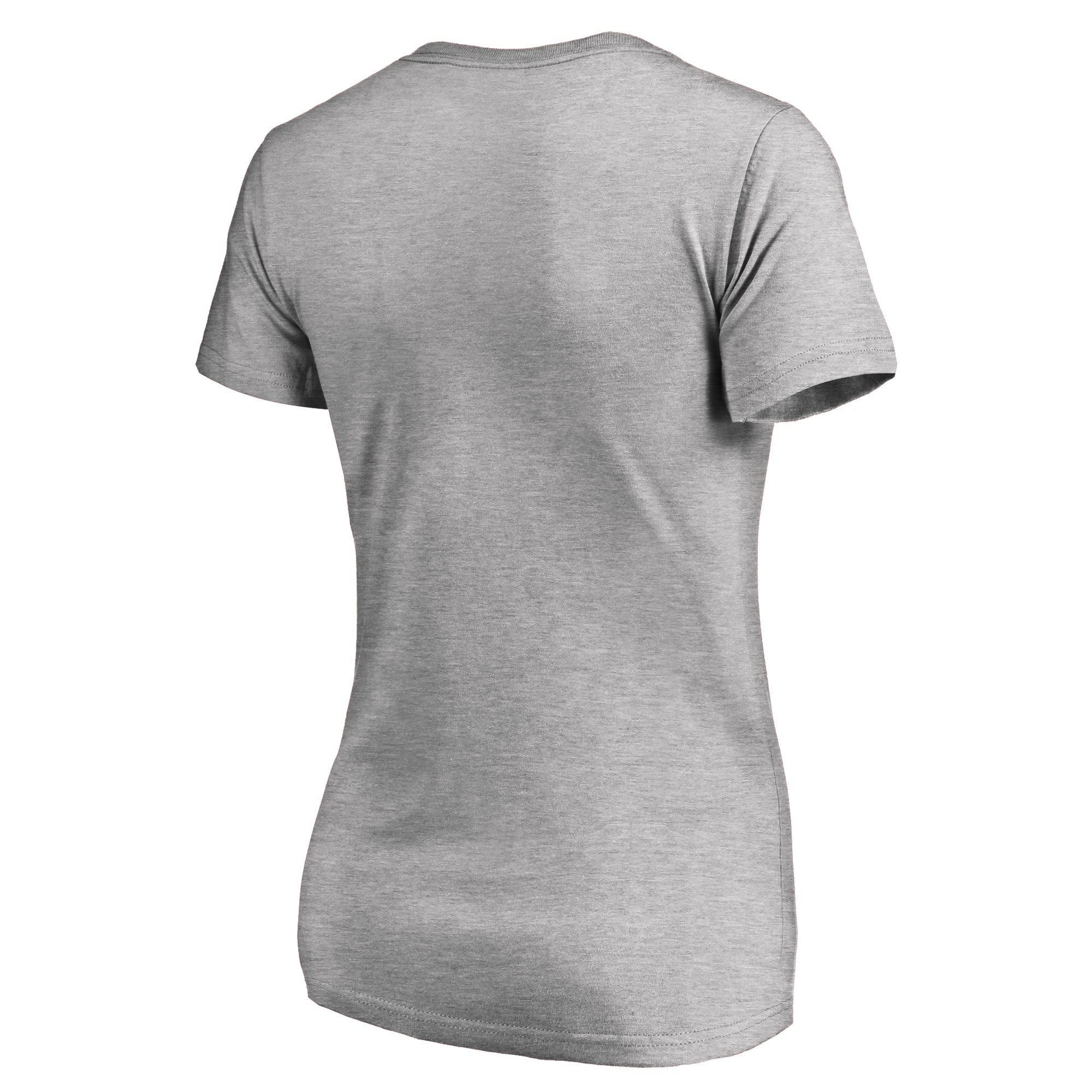Women's Heather Gray Miami Hurricanes Victory Script V-Neck T-Shirt