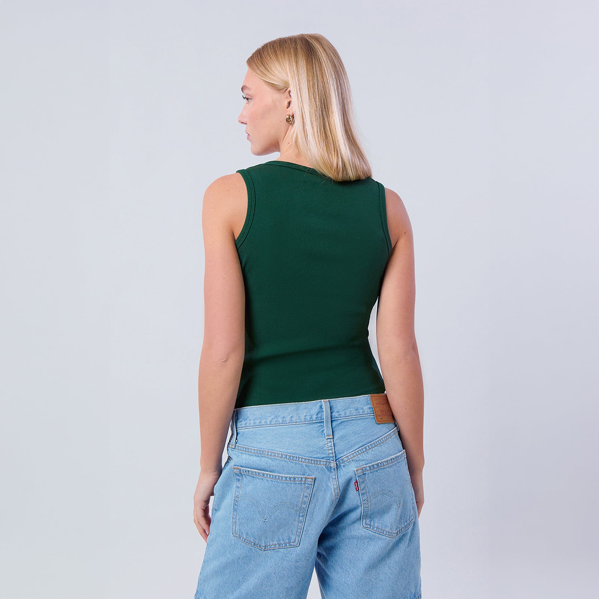 Débardeur côtelé vert Miami Hurricanes pour femme, de la marque Hype and Vice.