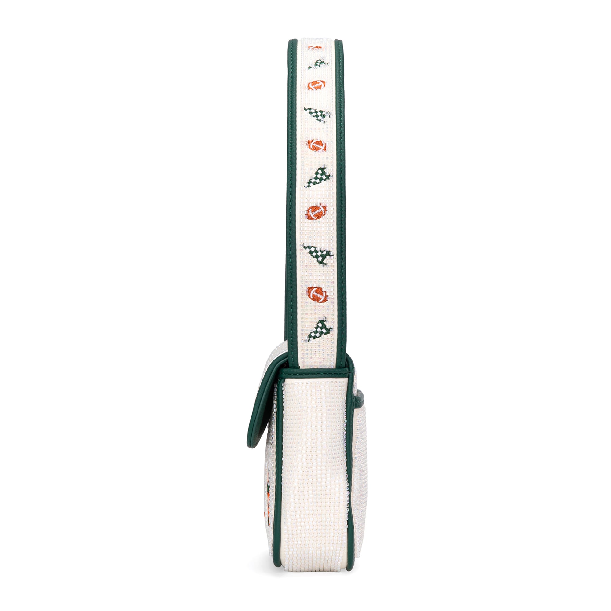 Sac à bandoulière perlé Montana West Miami Hurricanes pour femme