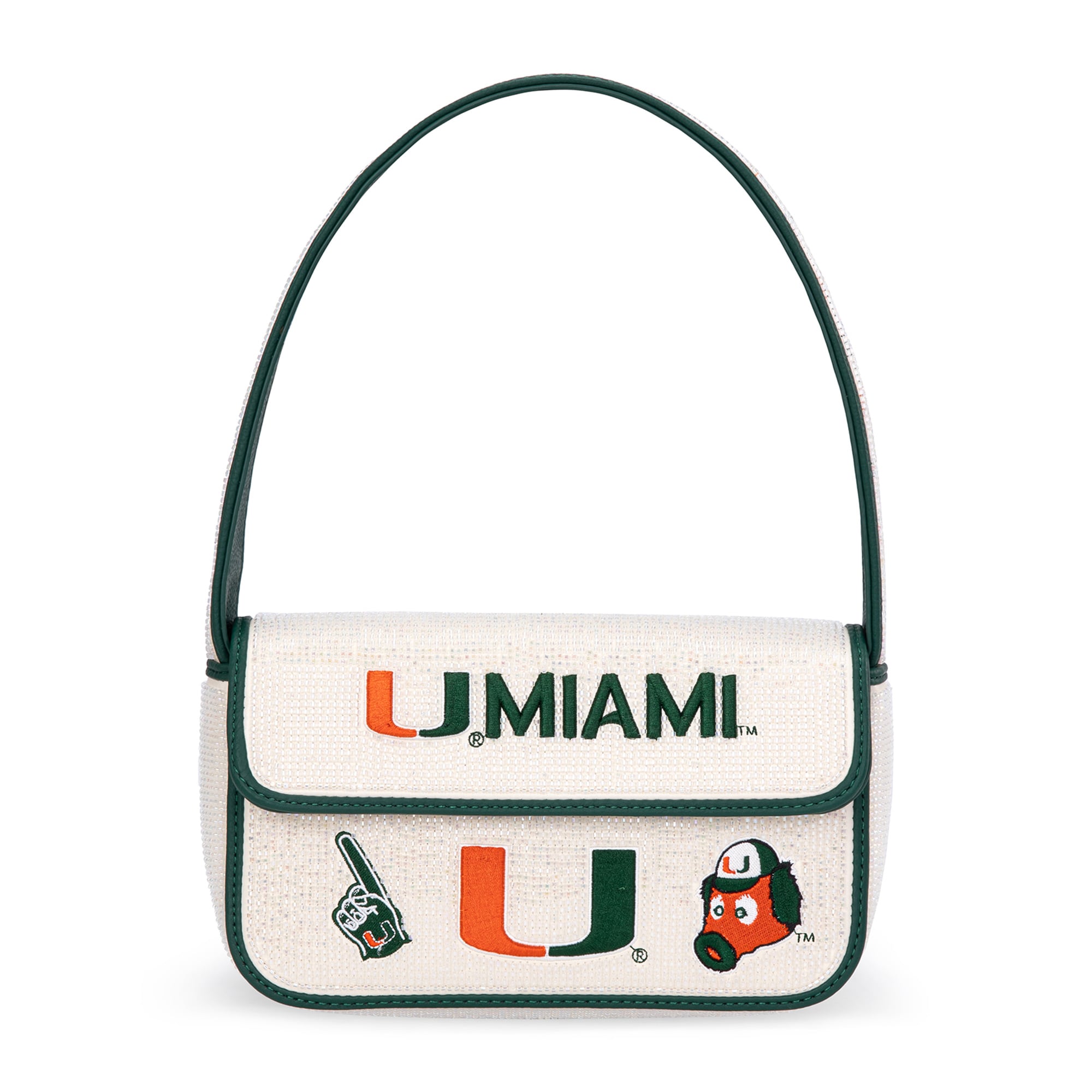 Sac à bandoulière perlé Montana West Miami Hurricanes pour femme
