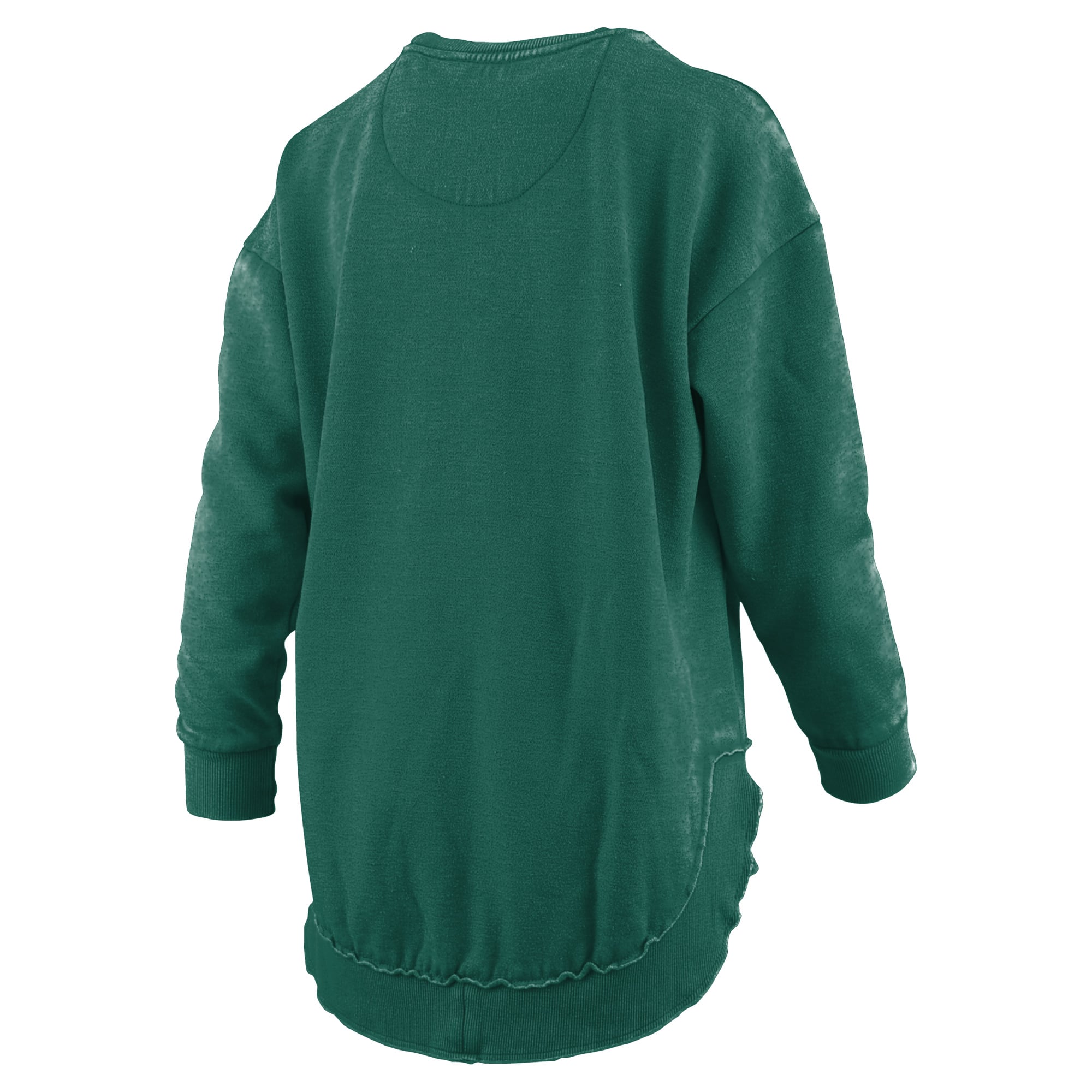 Sweat-shirt à col rond Pressbox vert pour femmes, Miami Hurricanes Blitz